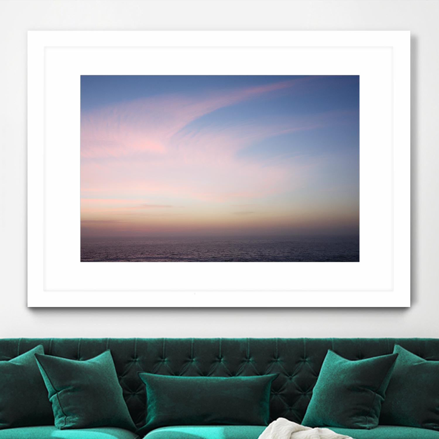 Ocean and Sky 1 by Acer Images on GIANT ART - pink landscape