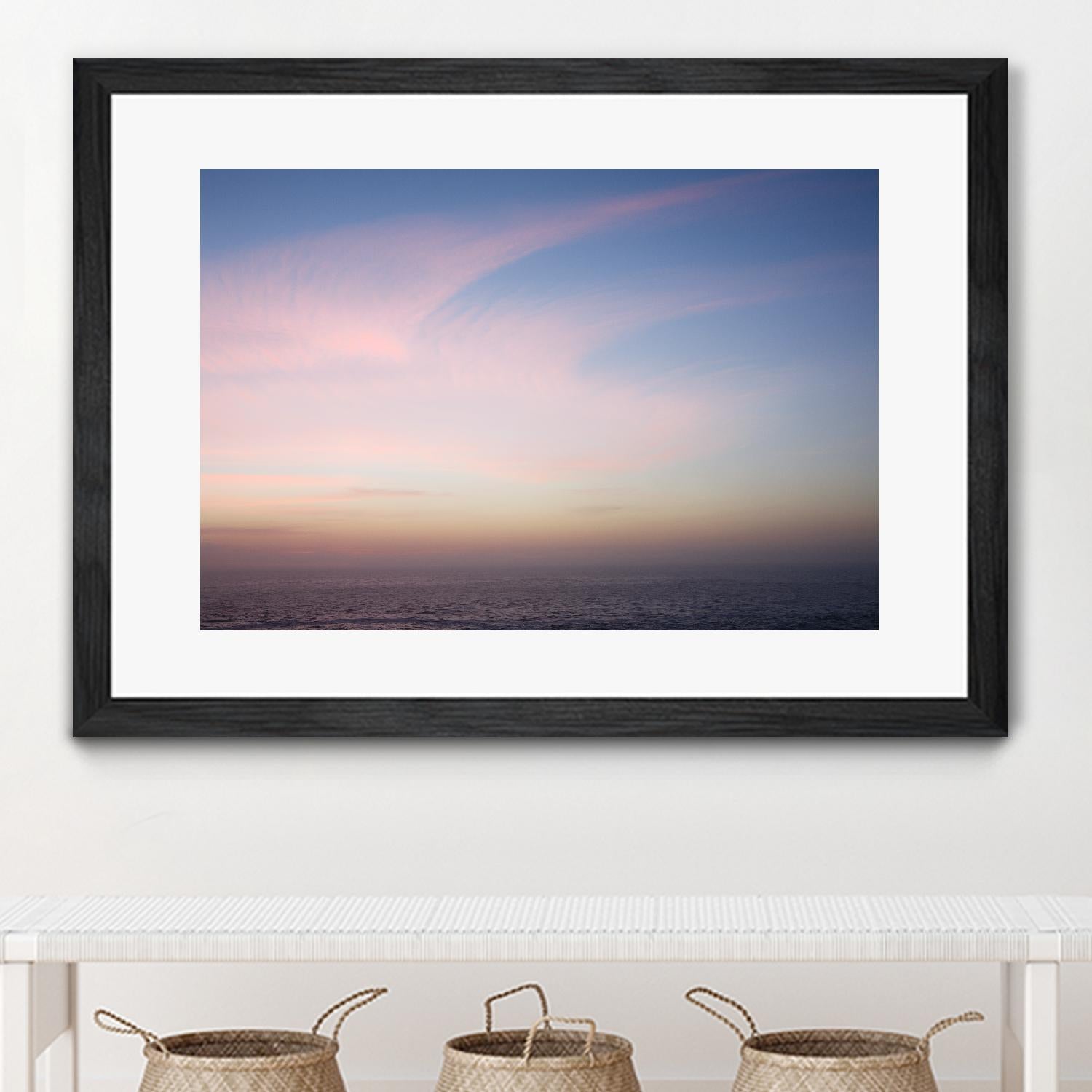 Ocean and Sky 1 by Acer Images on GIANT ART - pink landscape
