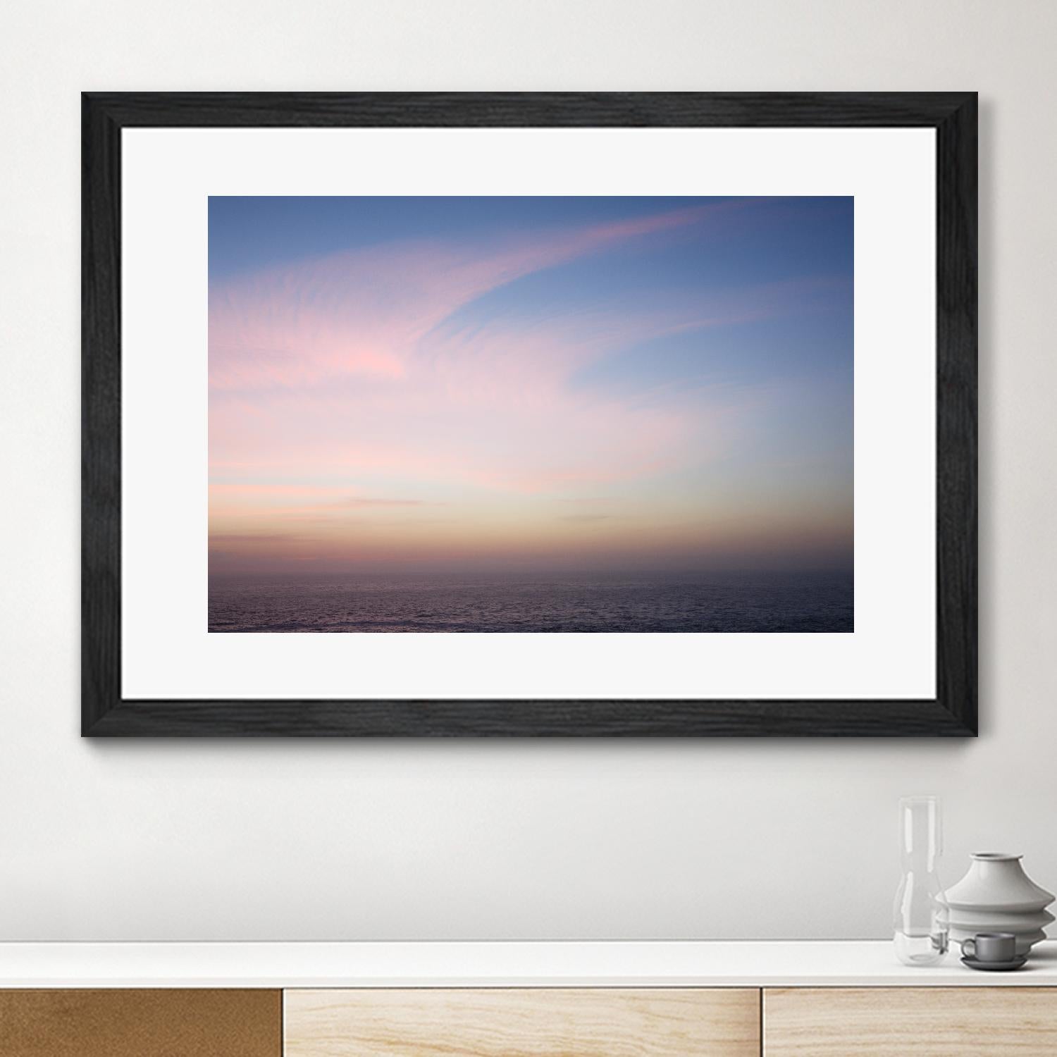 Ocean and Sky 1 by Acer Images on GIANT ART - pink landscape