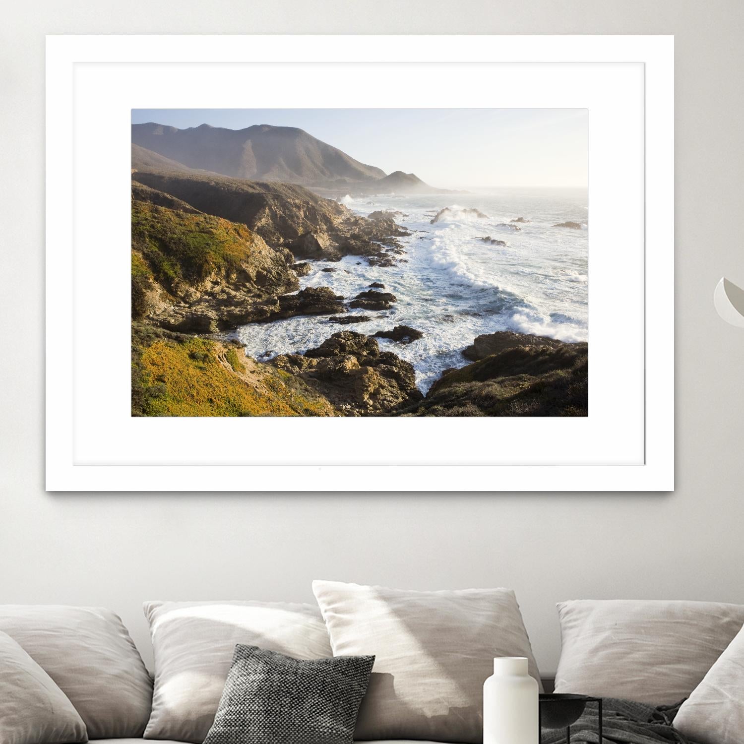 Big Sur Wave 2 by Acer Images on GIANT ART - white landscape