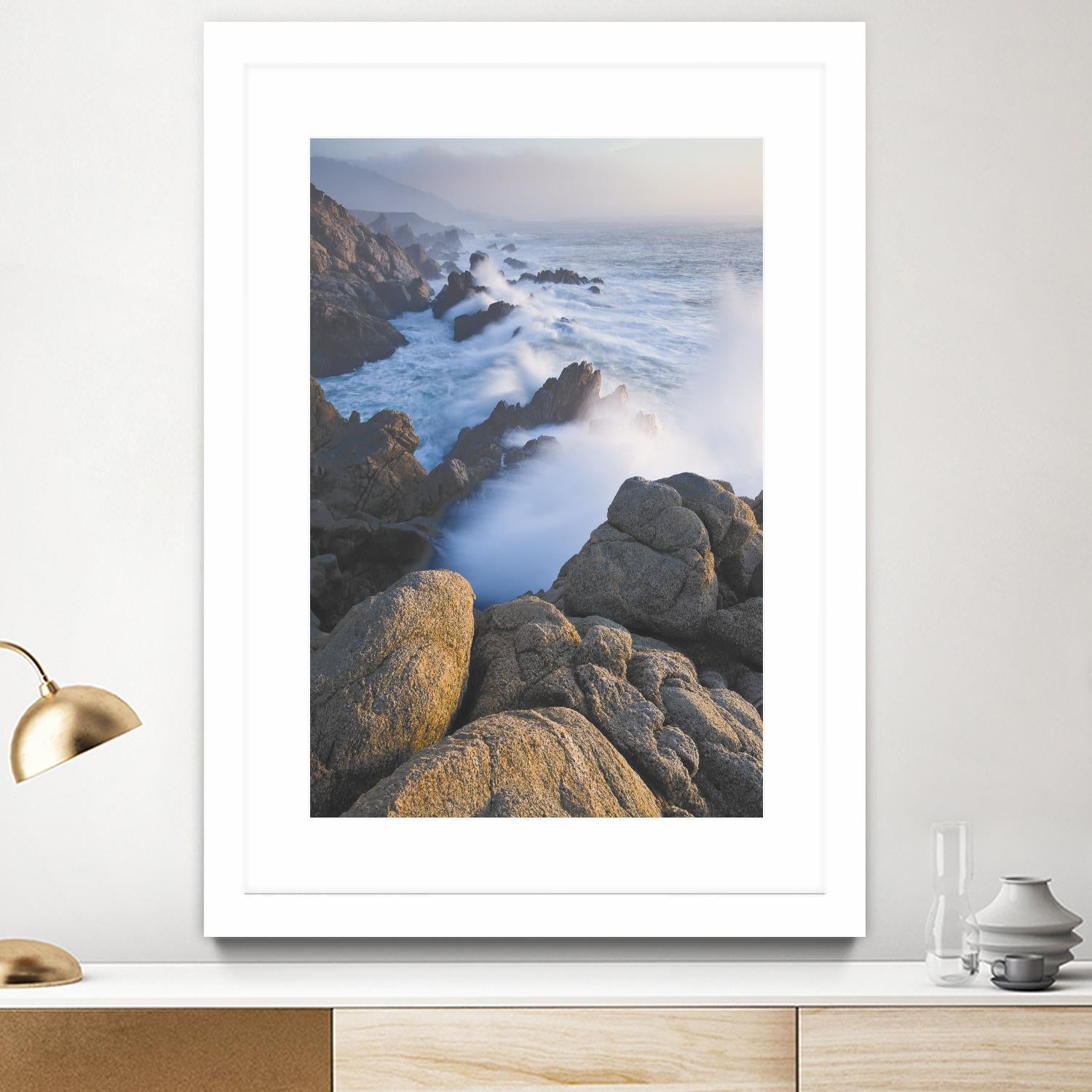 Big Sur Wave 3 by Acer Images on GIANT ART - white landscape