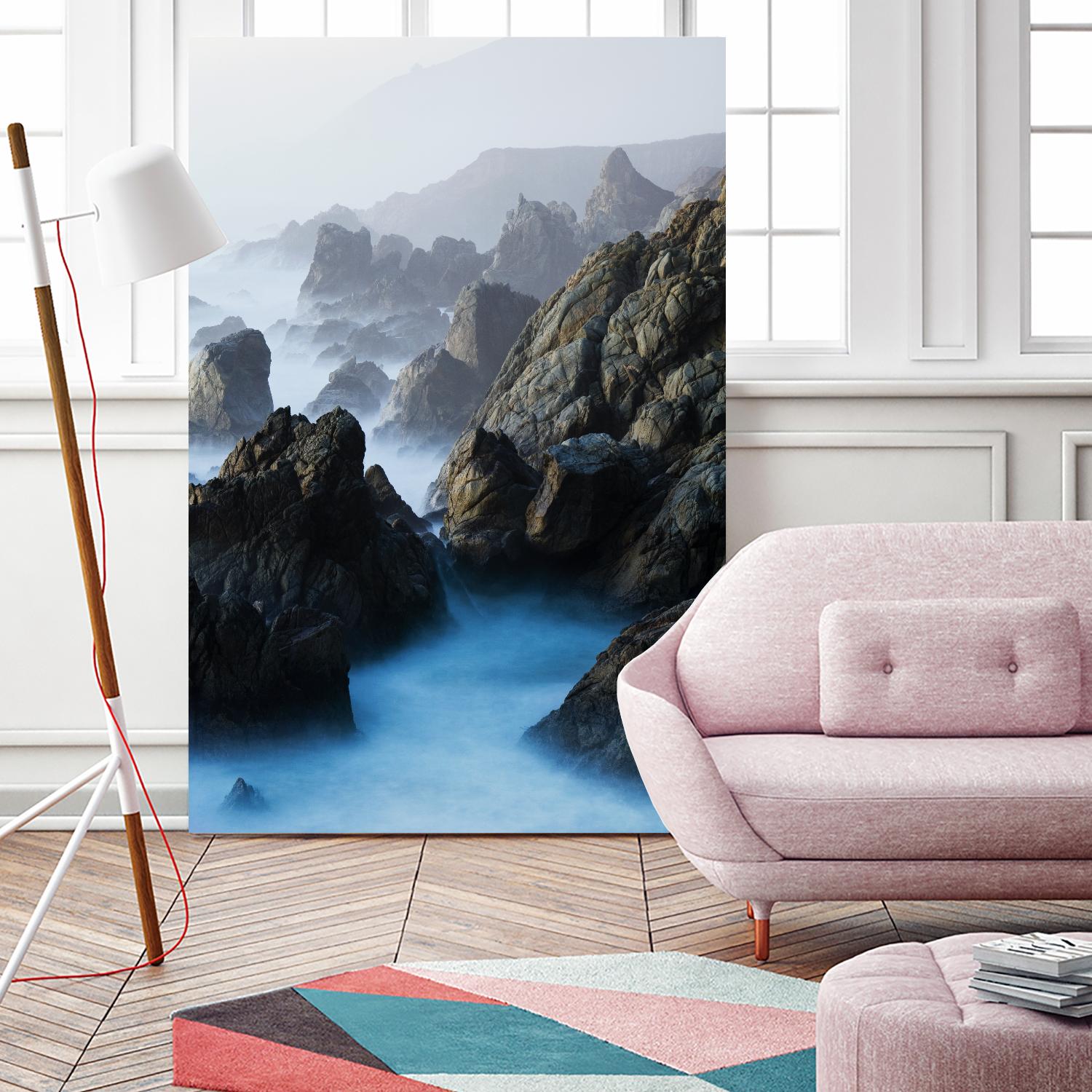 Big Sur Wave 6 by Acer Images on GIANT ART - blue landscape