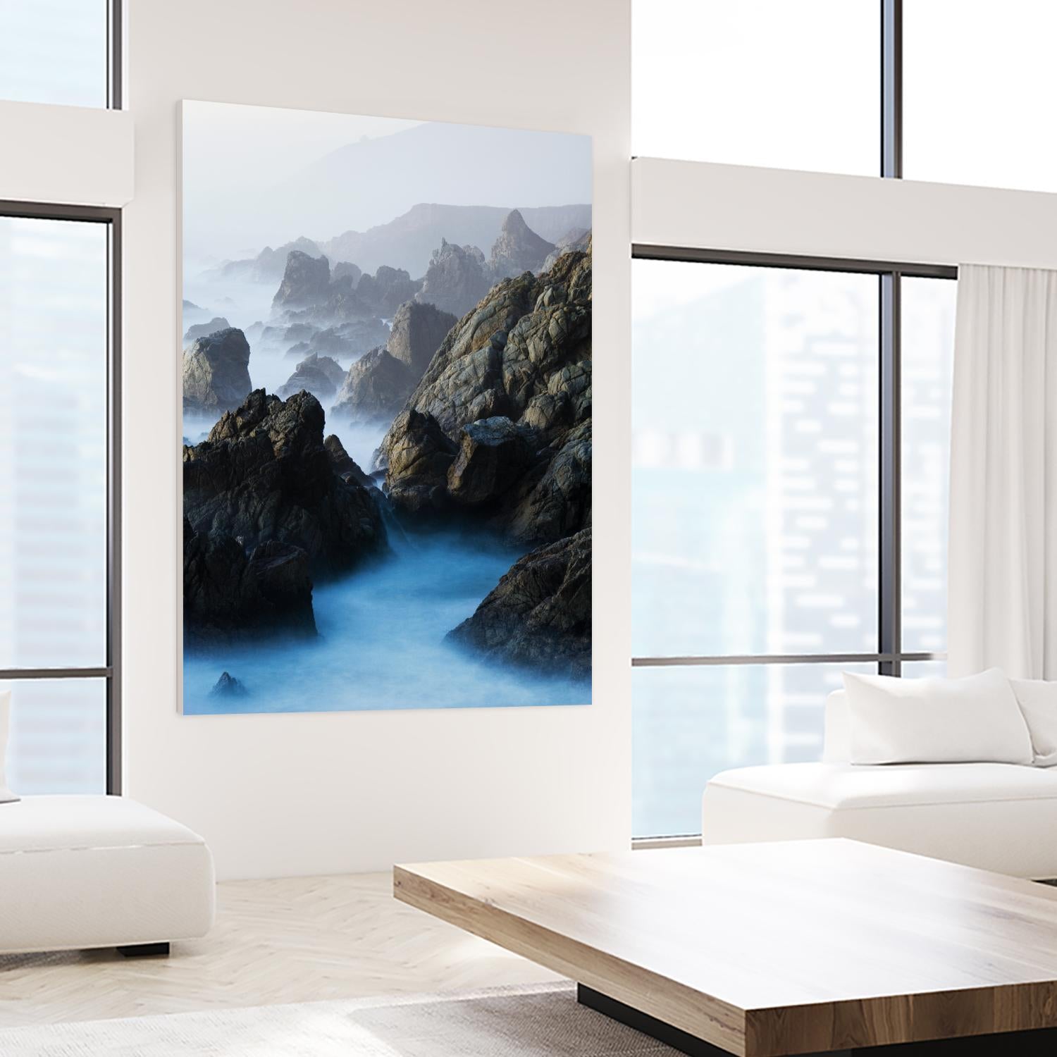 Big Sur Wave 6 by Acer Images on GIANT ART - blue landscape