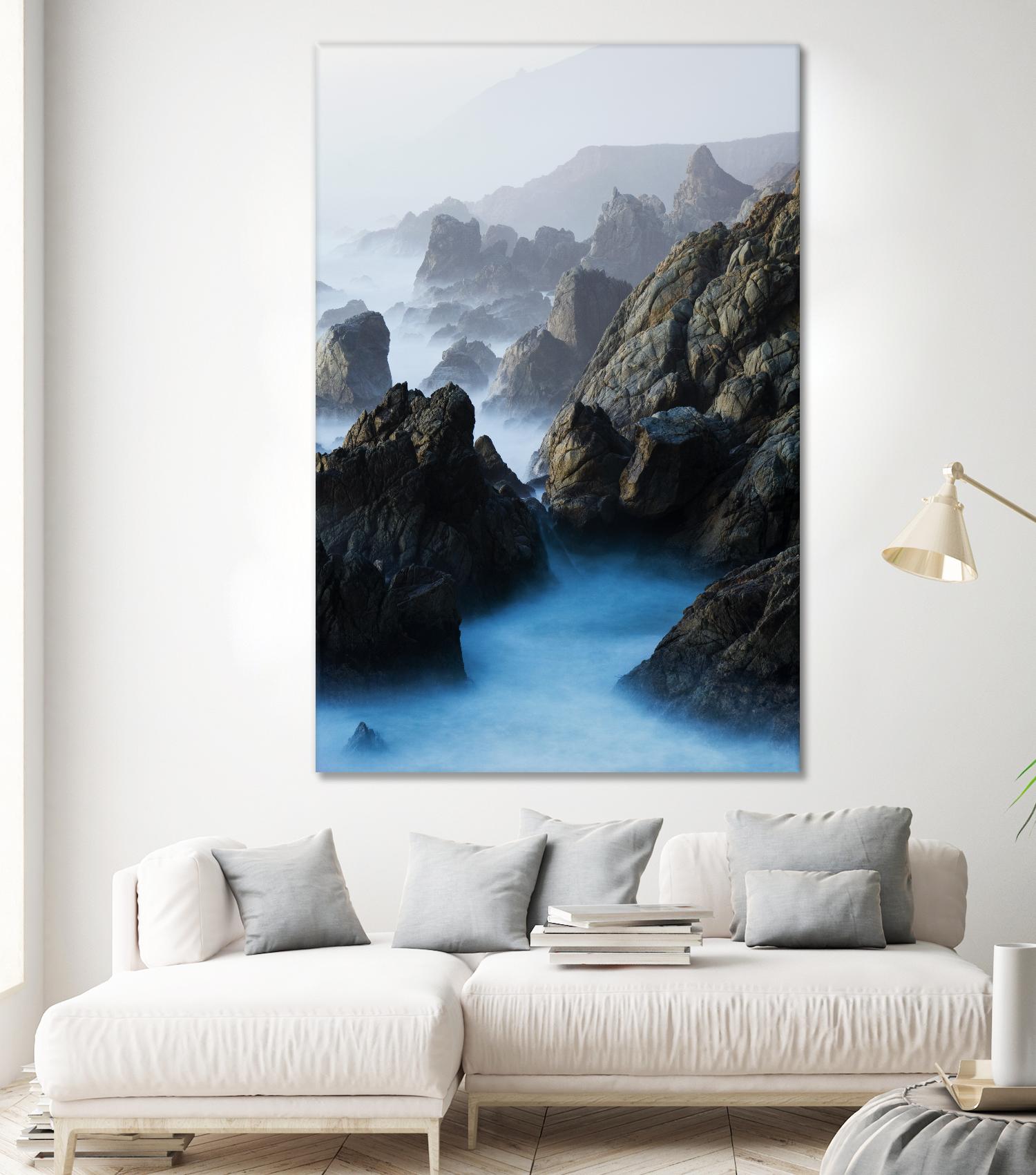 Big Sur Wave 6 by Acer Images on GIANT ART - blue landscape