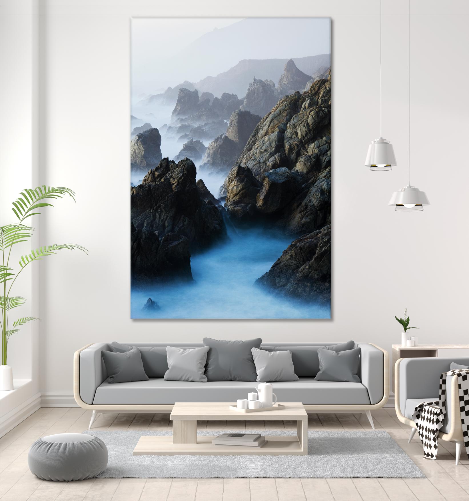 Big Sur Wave 6 by Acer Images on GIANT ART - blue landscape