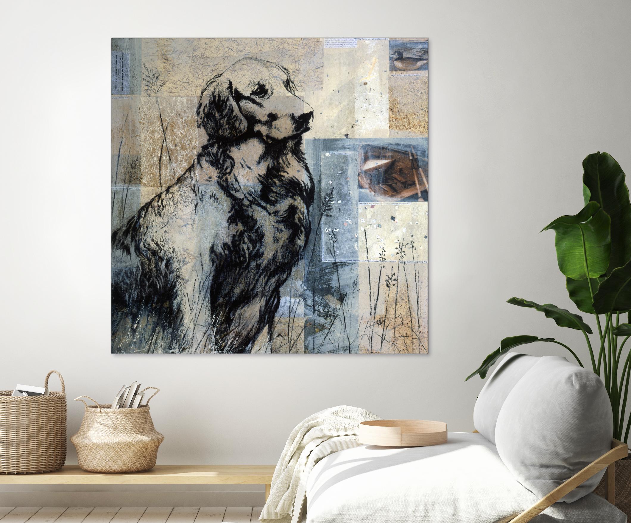 Loyal Companion by Mary Calkins on GIANT ART - blue animals