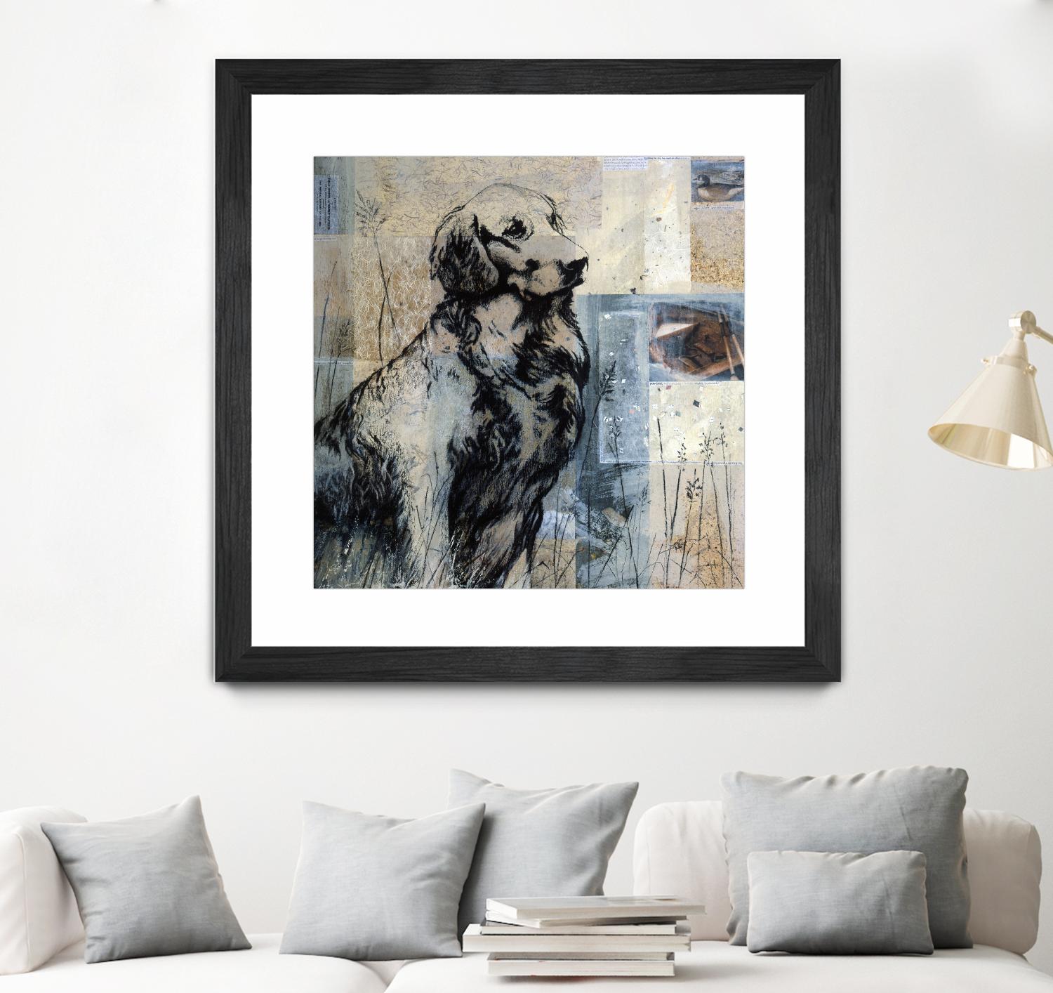 Loyal Companion by Mary Calkins on GIANT ART - blue animals