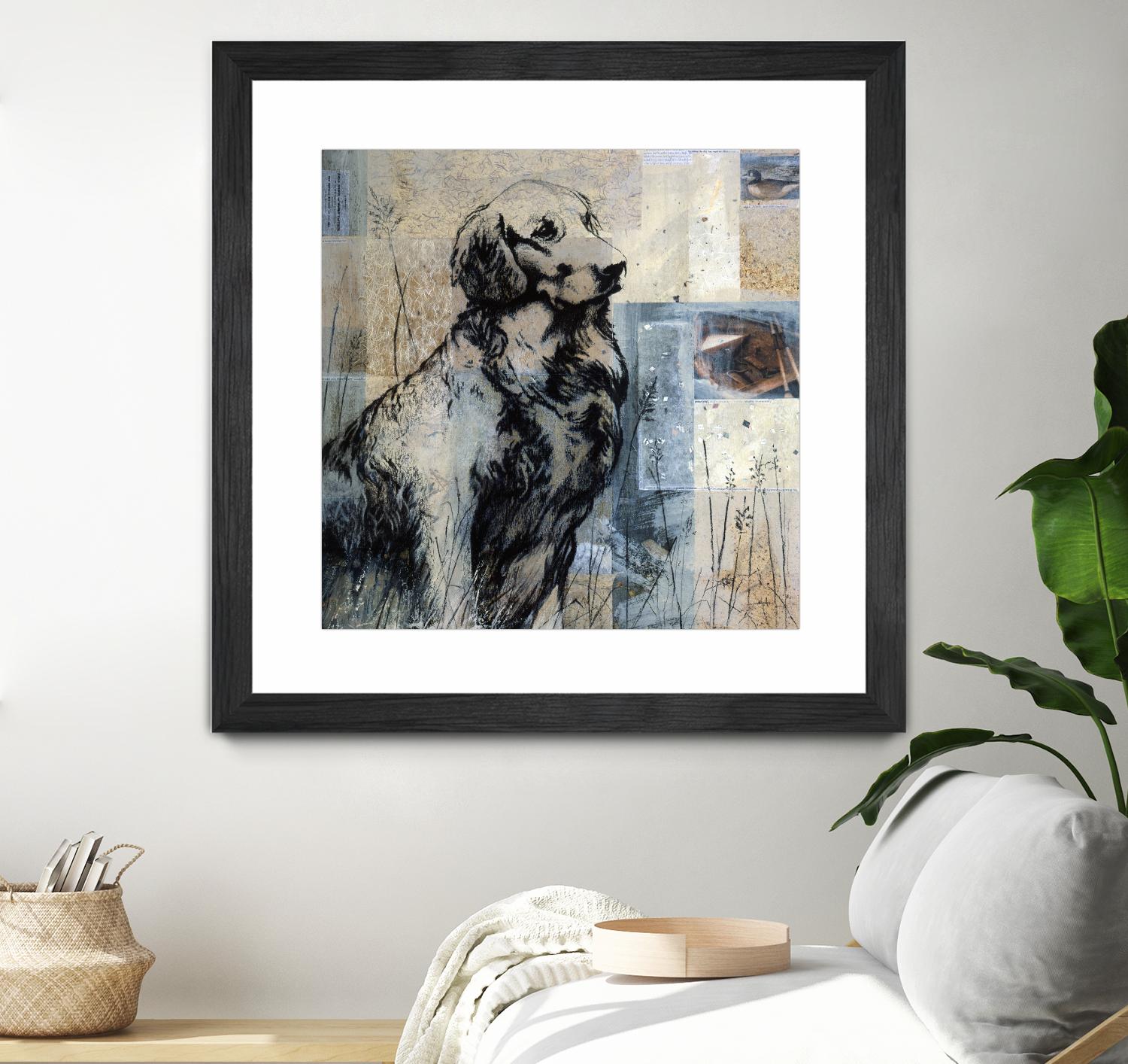 Loyal Companion by Mary Calkins on GIANT ART - blue animals