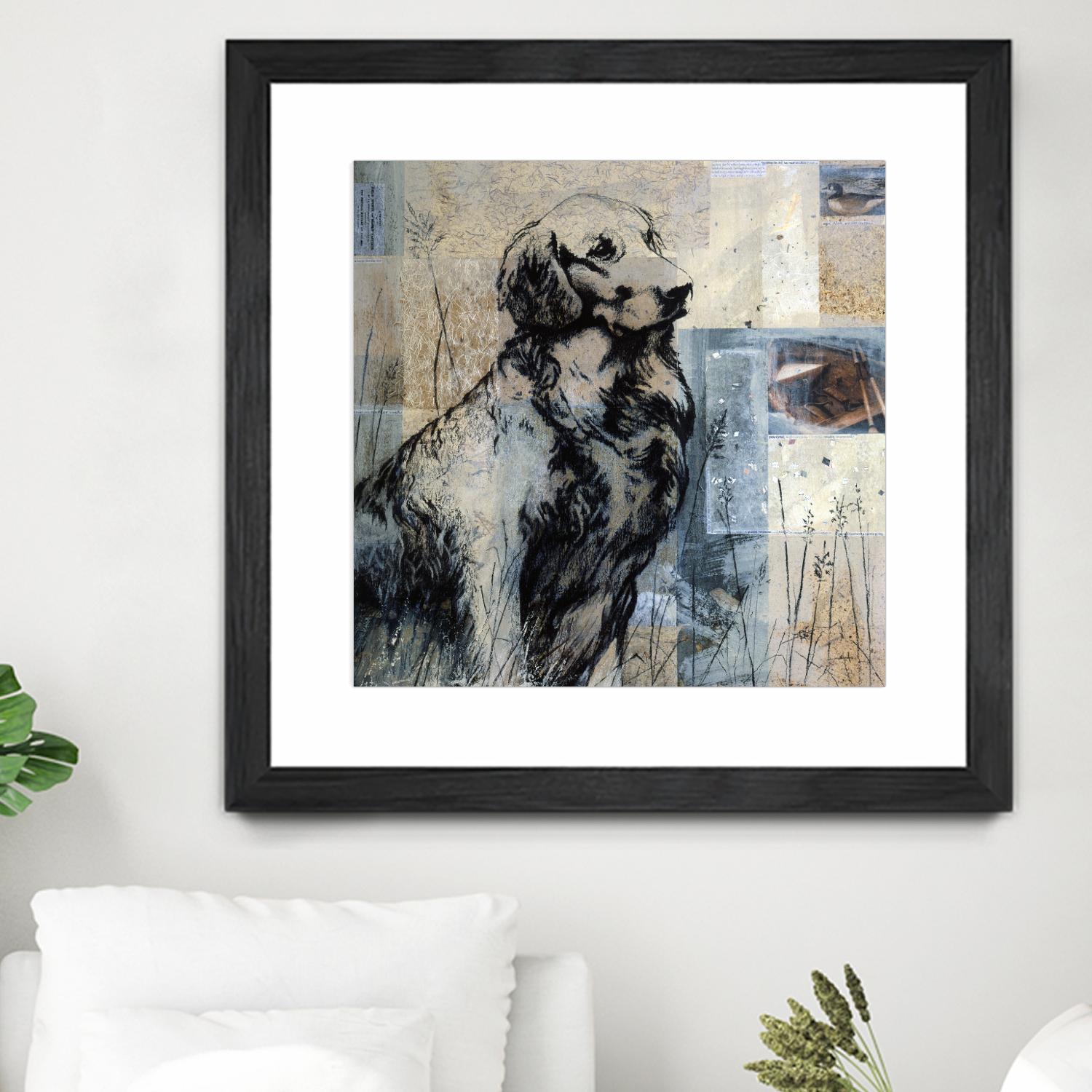 Loyal Companion by Mary Calkins on GIANT ART - blue animals