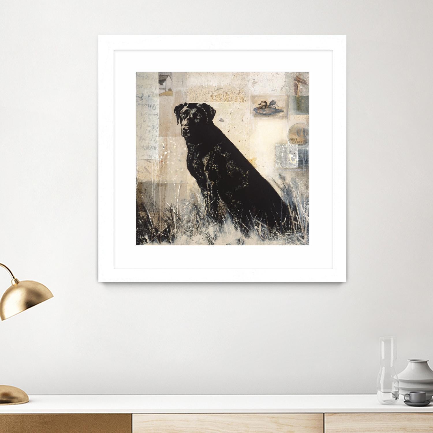 Best of Breed by Mary Calkins on GIANT ART - beige animals