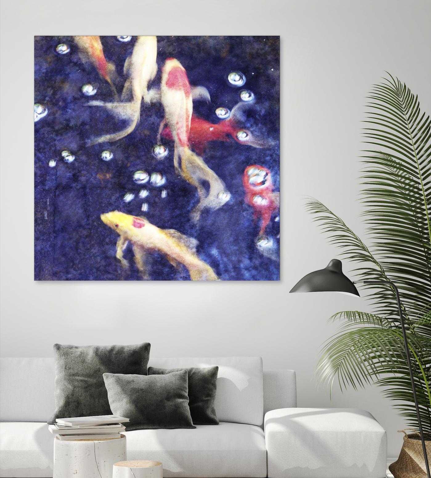 Koi 2 by Thea Schrack on GIANT ART - pink animals