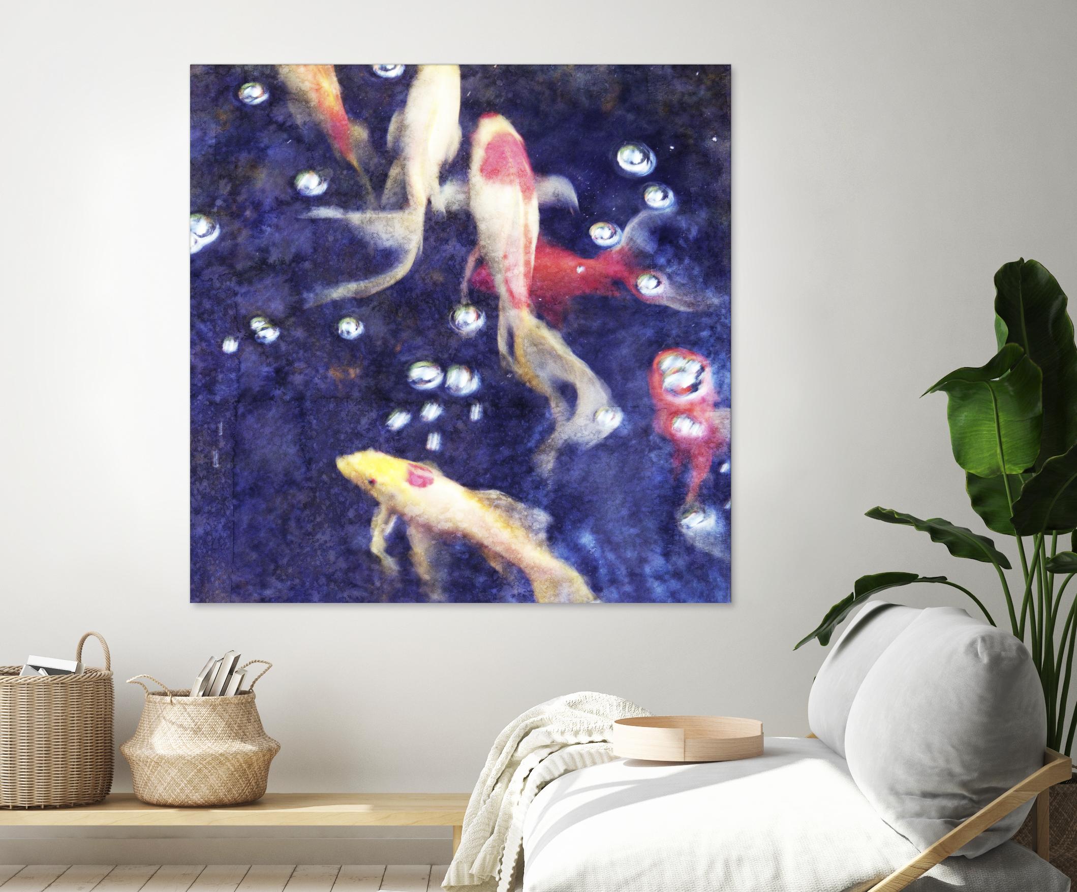 Koi 2 by Thea Schrack on GIANT ART - pink animals
