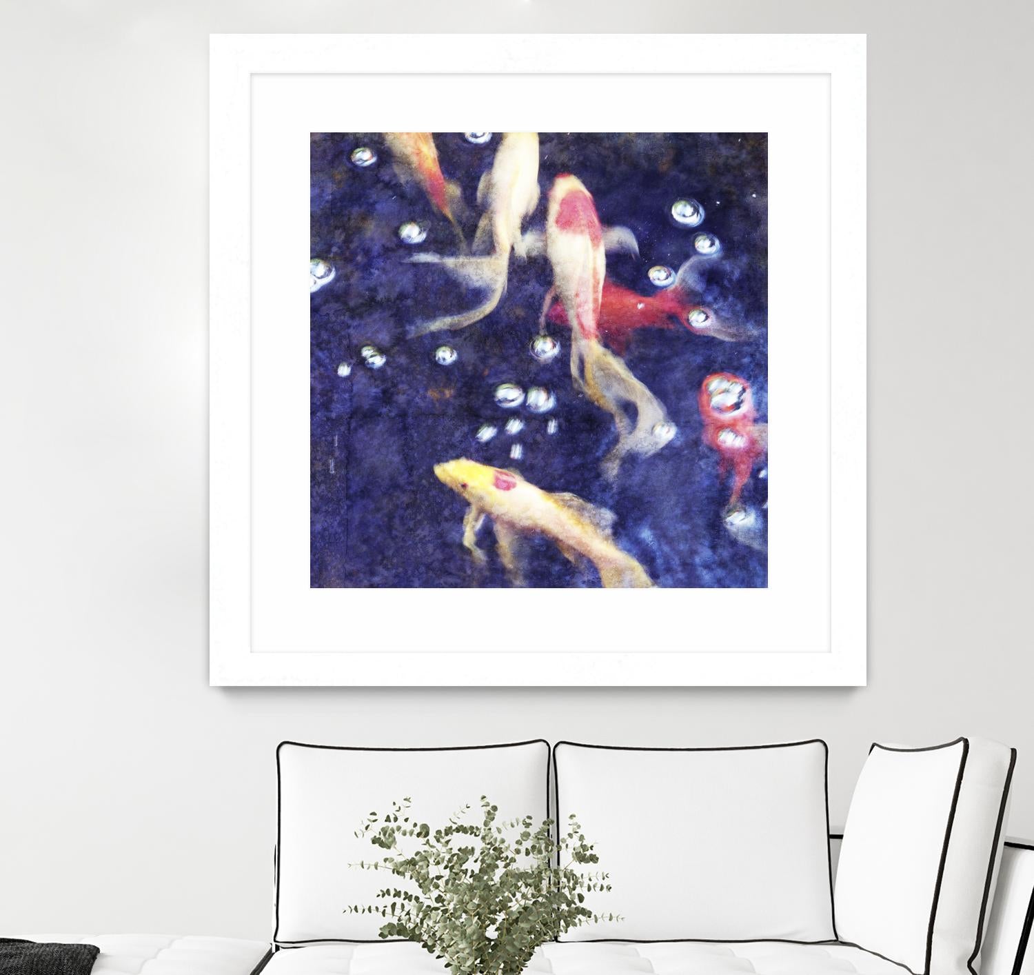 Koi 2 by Thea Schrack on GIANT ART - pink animals