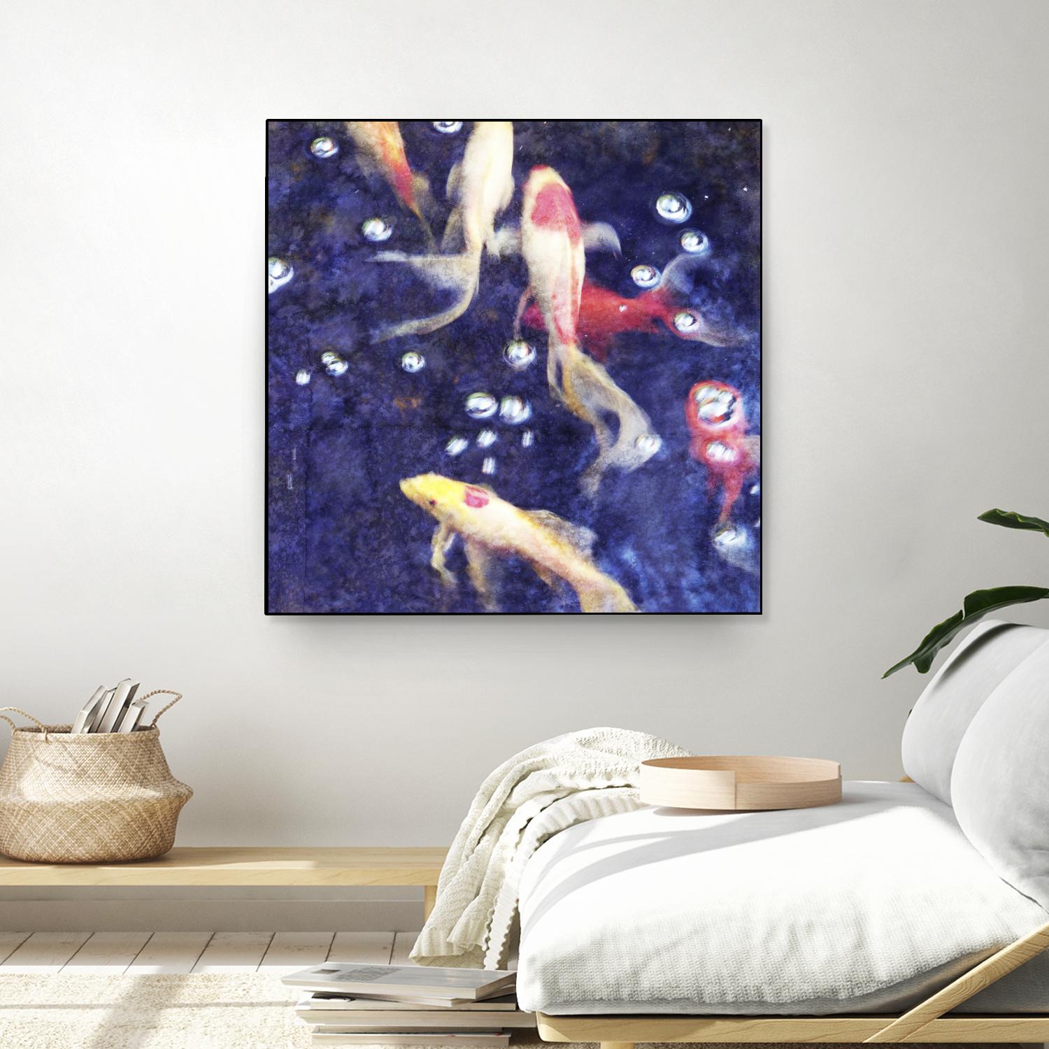 Koi 2 by Thea Schrack on GIANT ART - pink animals