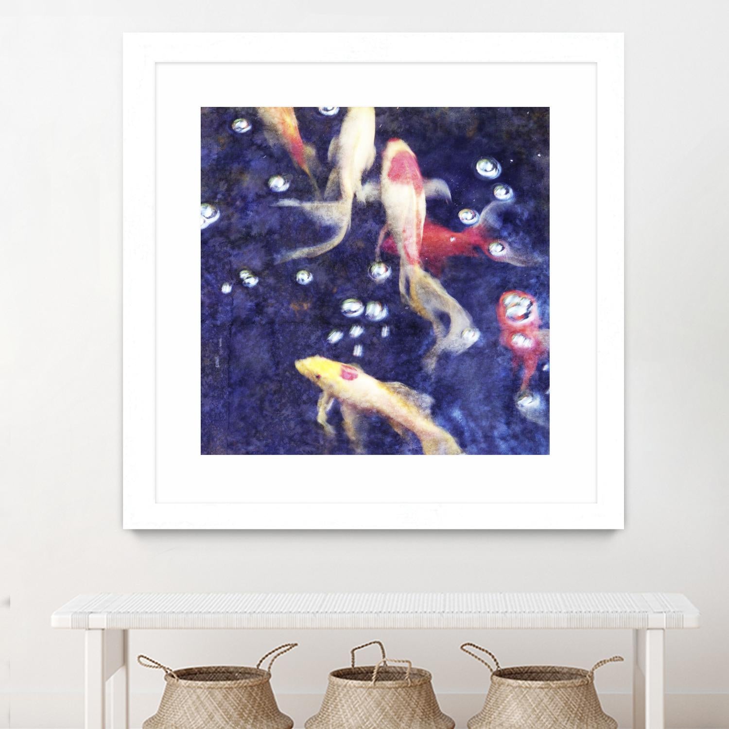 Koi 2 by Thea Schrack on GIANT ART - pink animals
