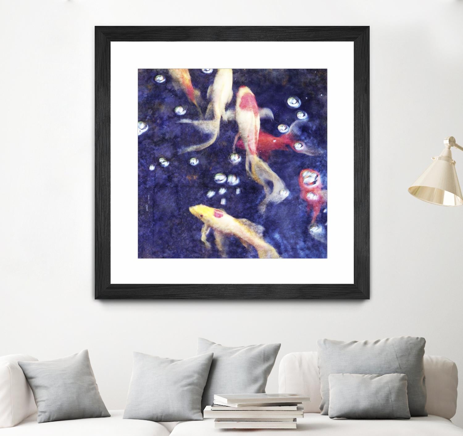 Koi 2 by Thea Schrack on GIANT ART - pink animals