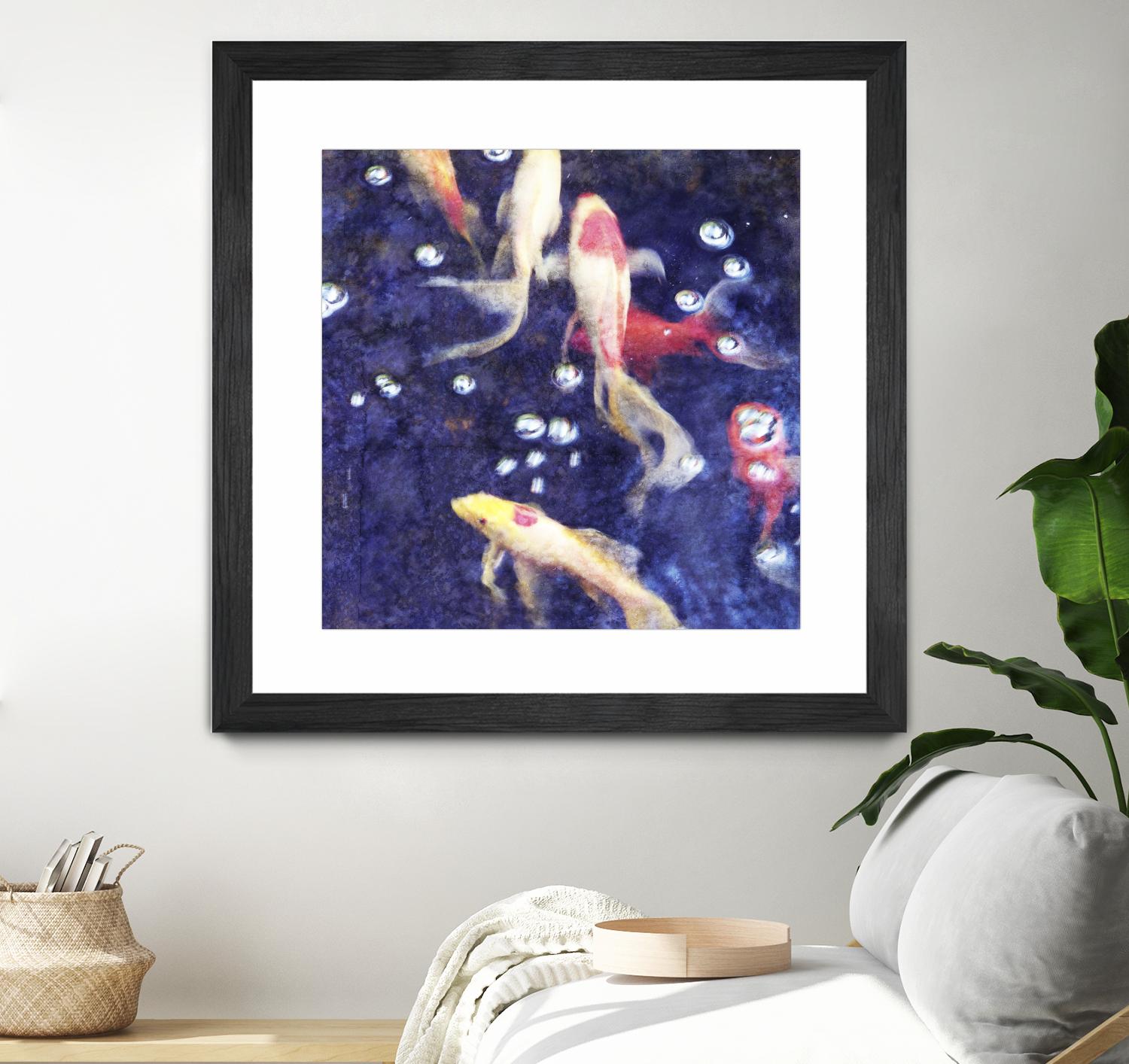 Koi 2 by Thea Schrack on GIANT ART - pink animals