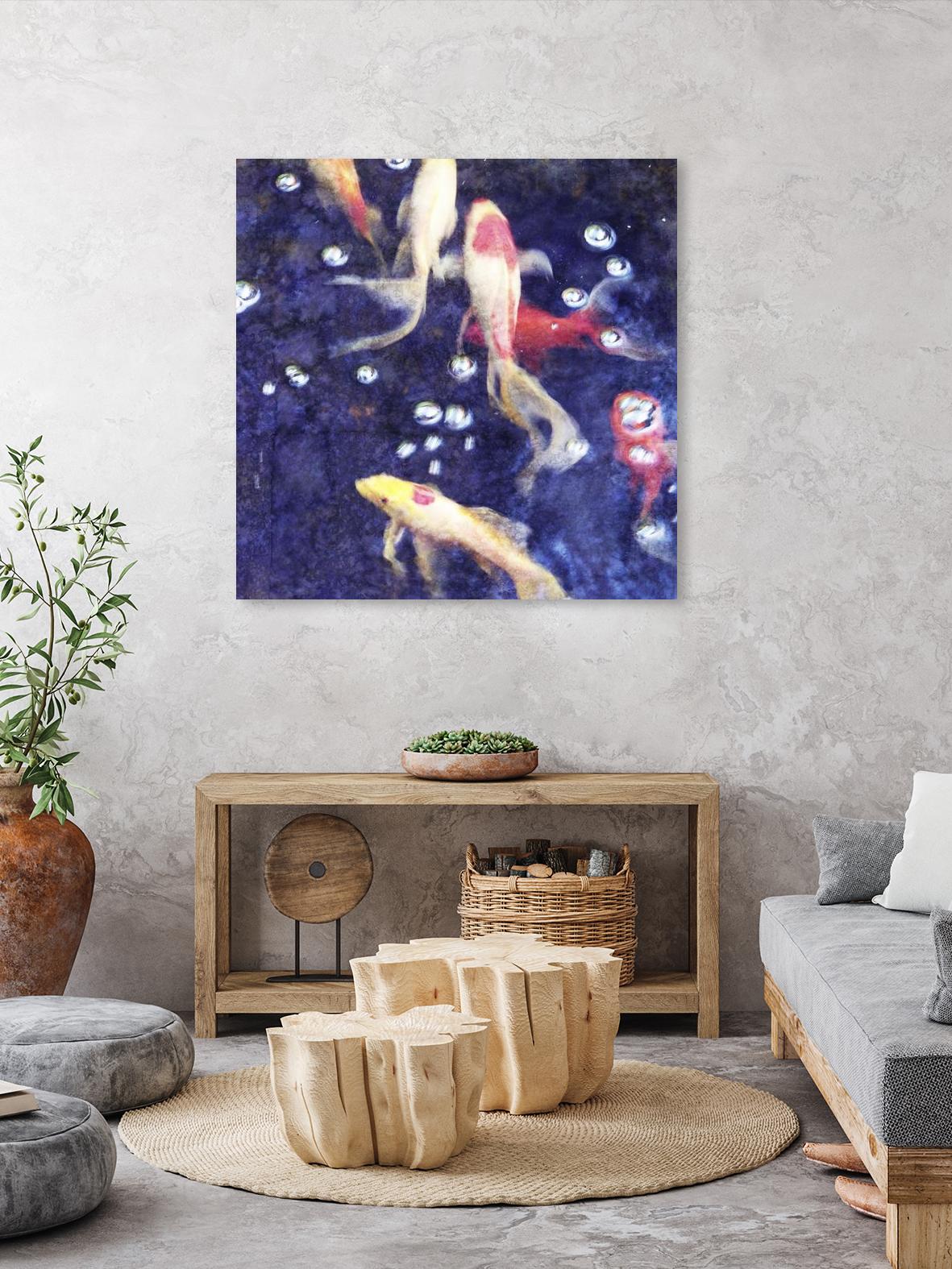 Koi 2 by Thea Schrack on GIANT ART - pink animals