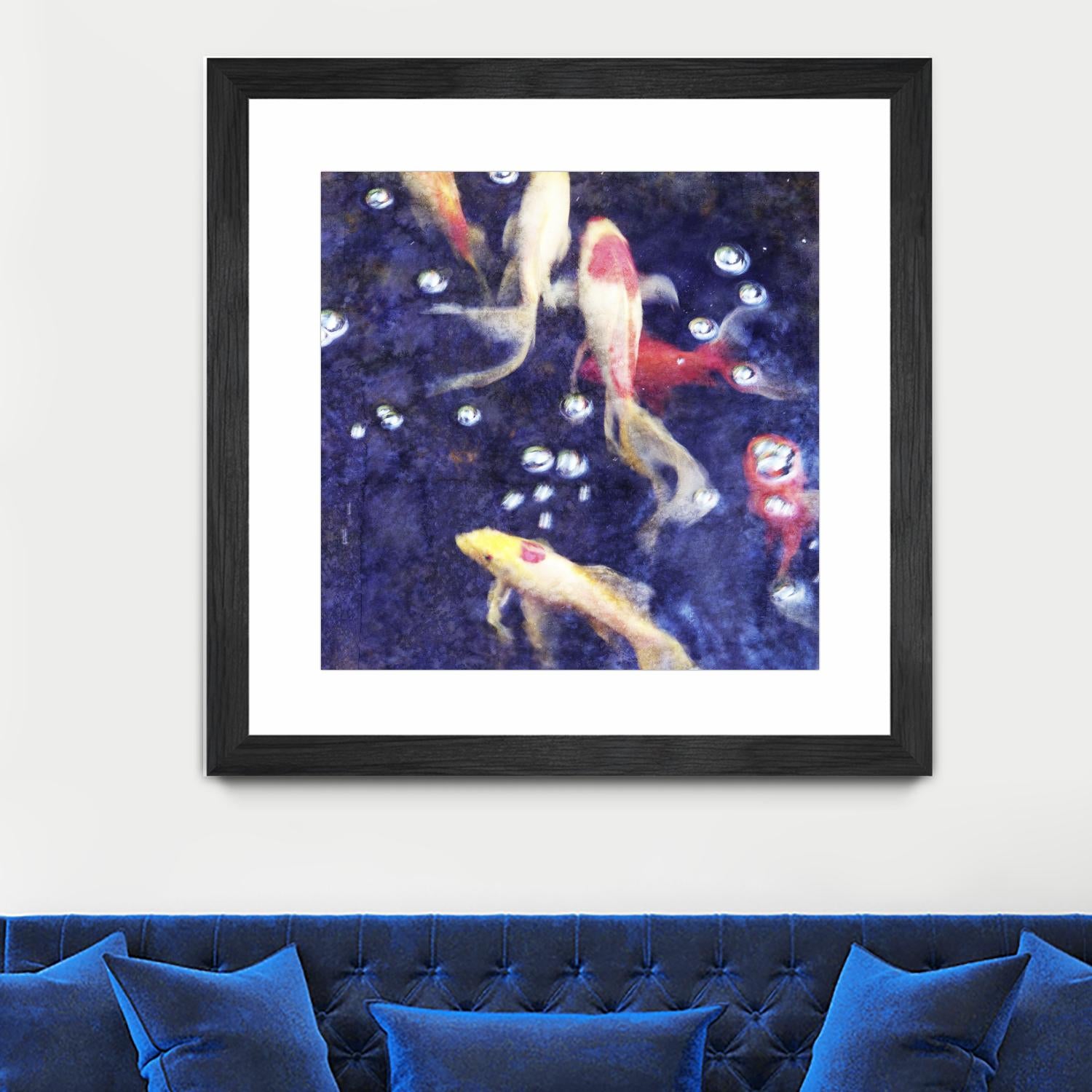 Koi 2 by Thea Schrack on GIANT ART - pink animals