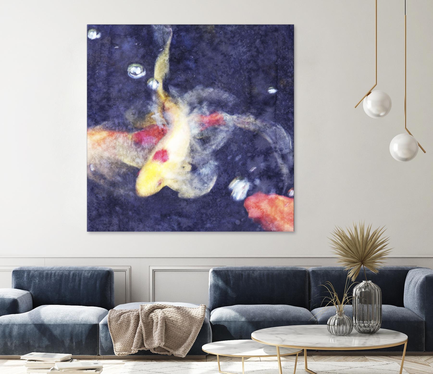 Koi 3 by Thea Schrack on GIANT ART - pink animals