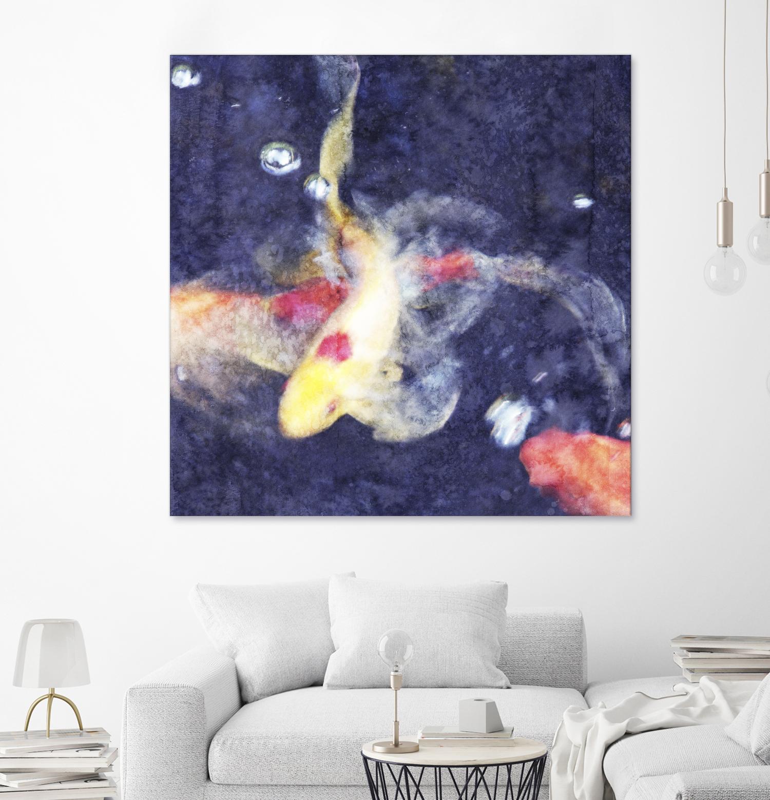 Koi 3 by Thea Schrack on GIANT ART - pink animals