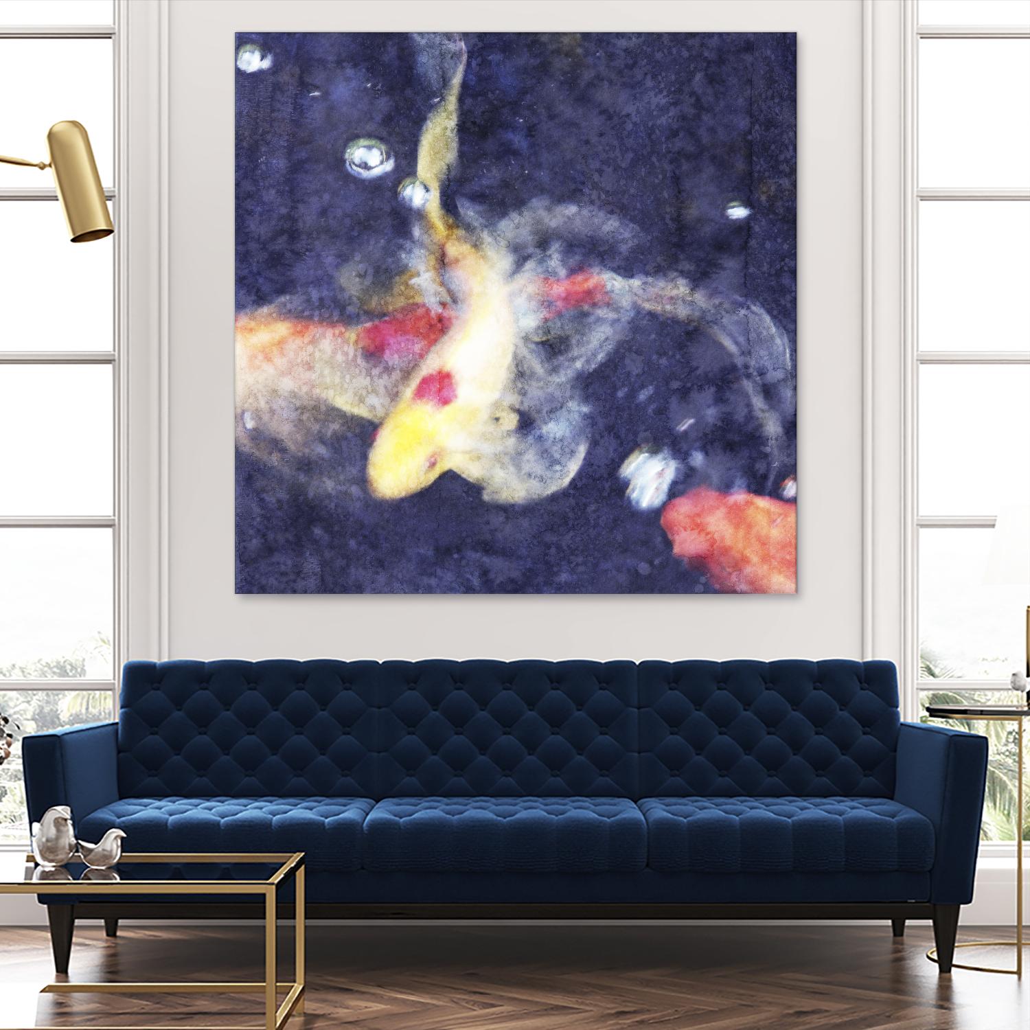 Koi 3 by Thea Schrack on GIANT ART - pink animals