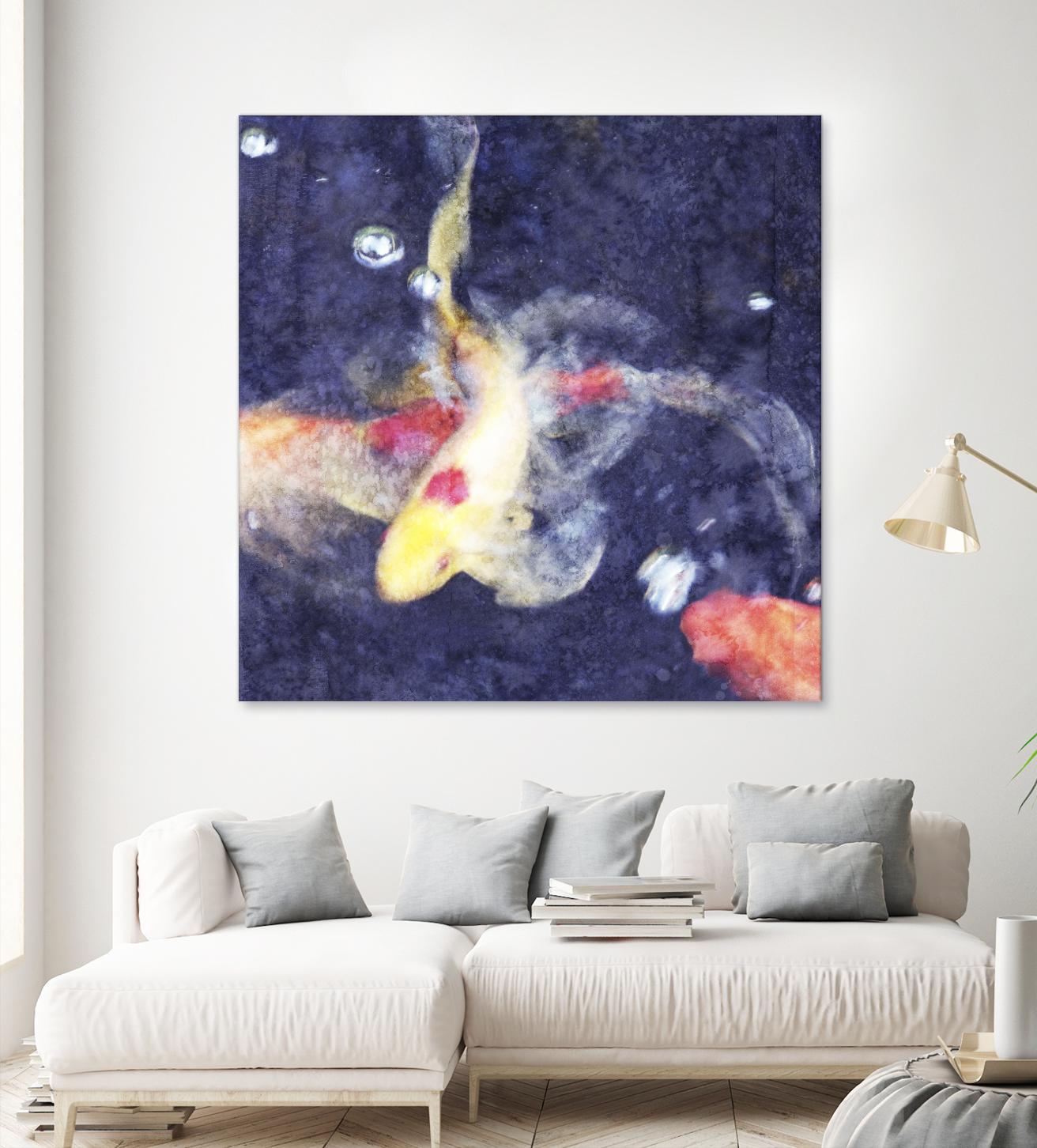 Koi 3 by Thea Schrack on GIANT ART - pink animals