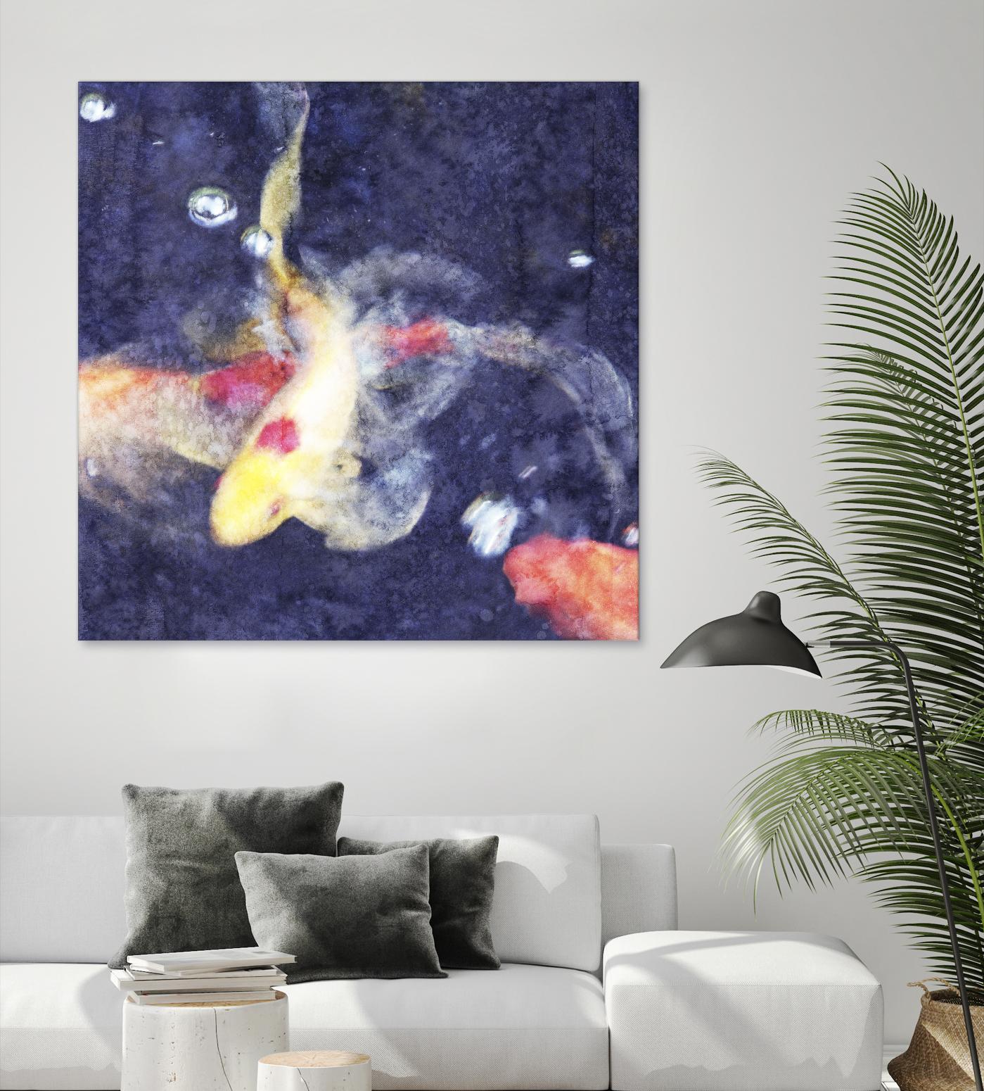 Koi 3 by Thea Schrack on GIANT ART - pink animals