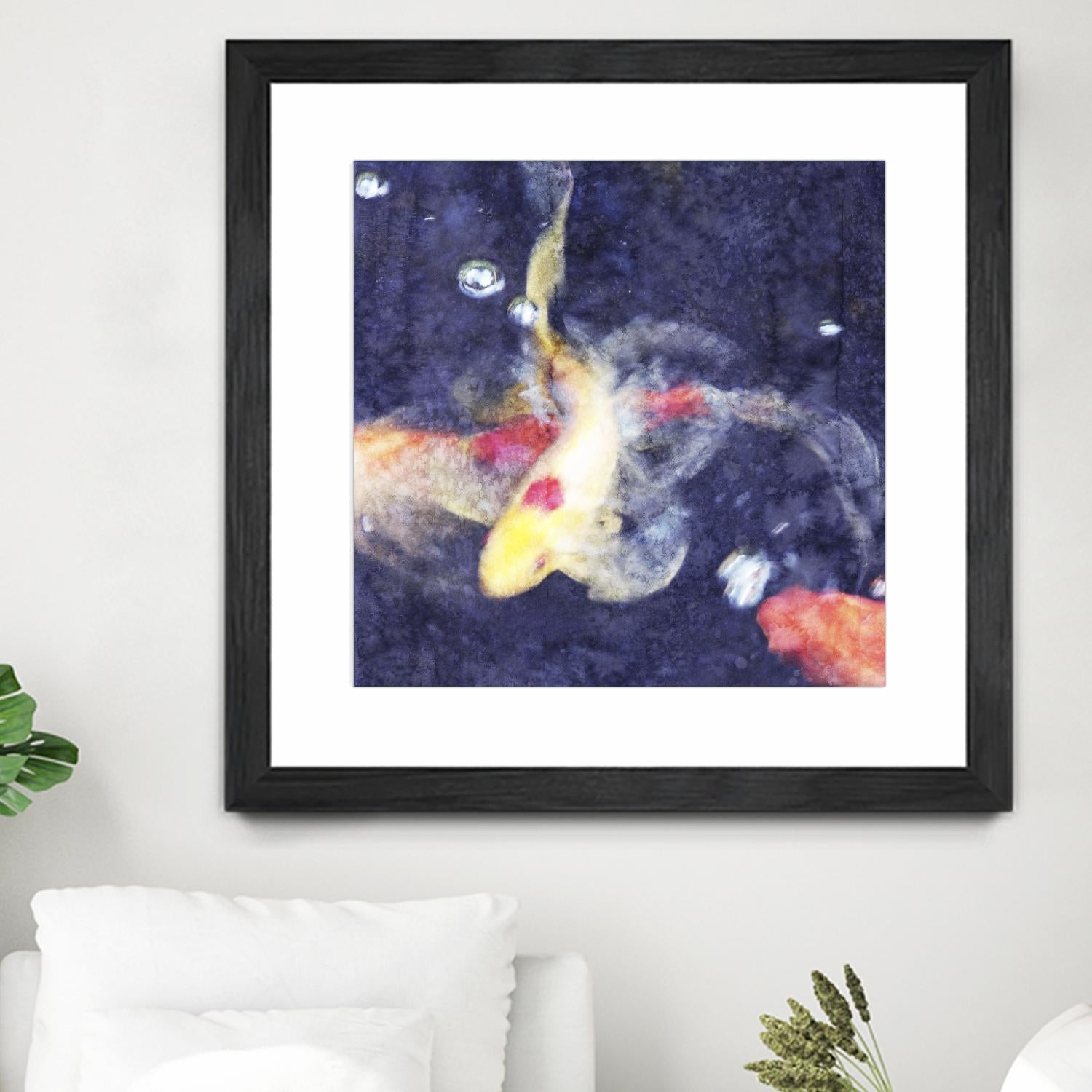 Koi 3 by Thea Schrack on GIANT ART - pink animals