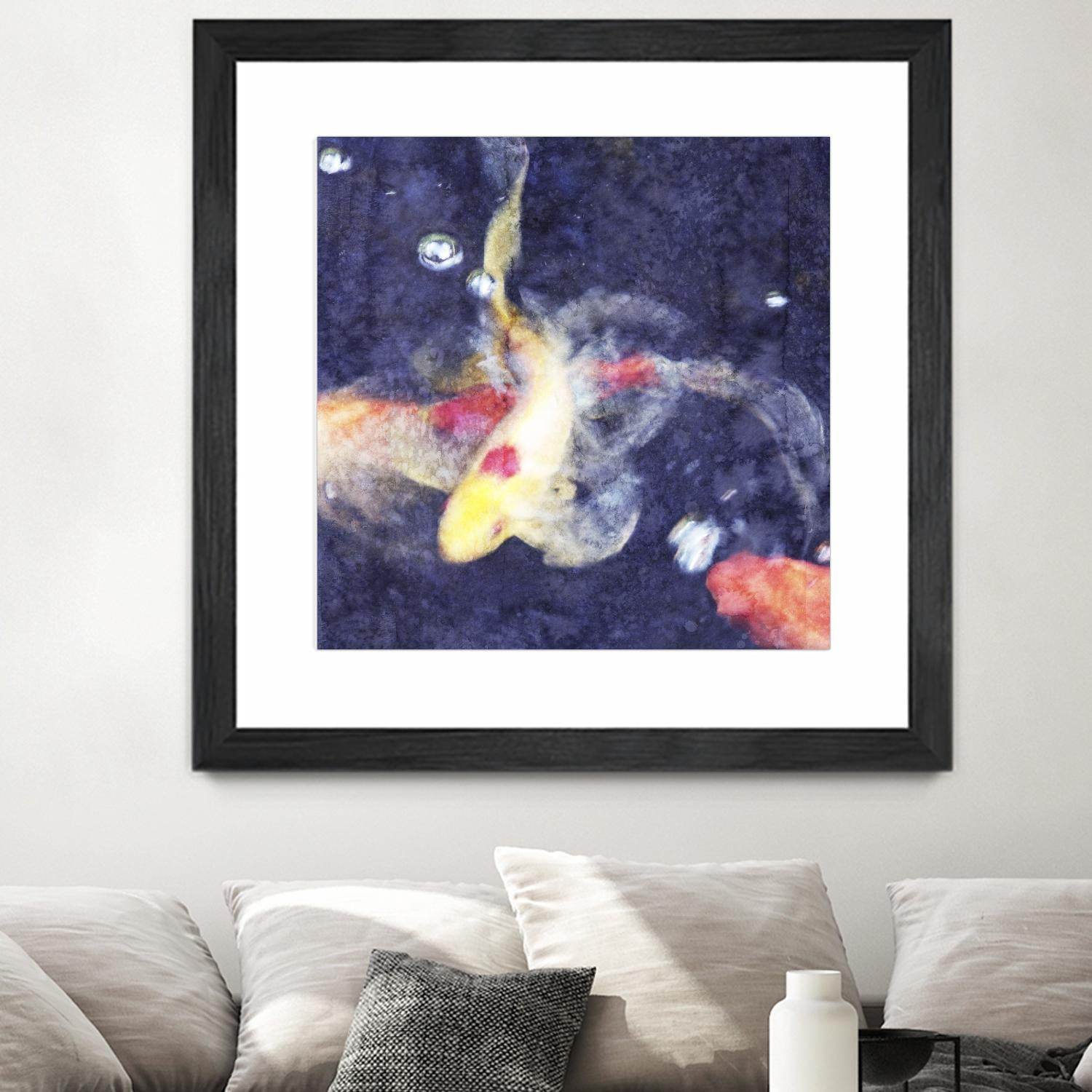 Koi 3 by Thea Schrack on GIANT ART - pink animals