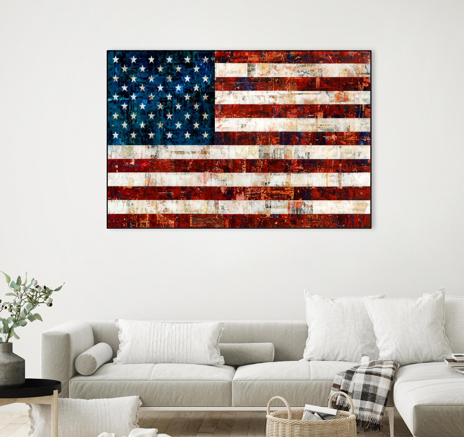 American Flag by Stella Bradley on GIANT ART - red flags