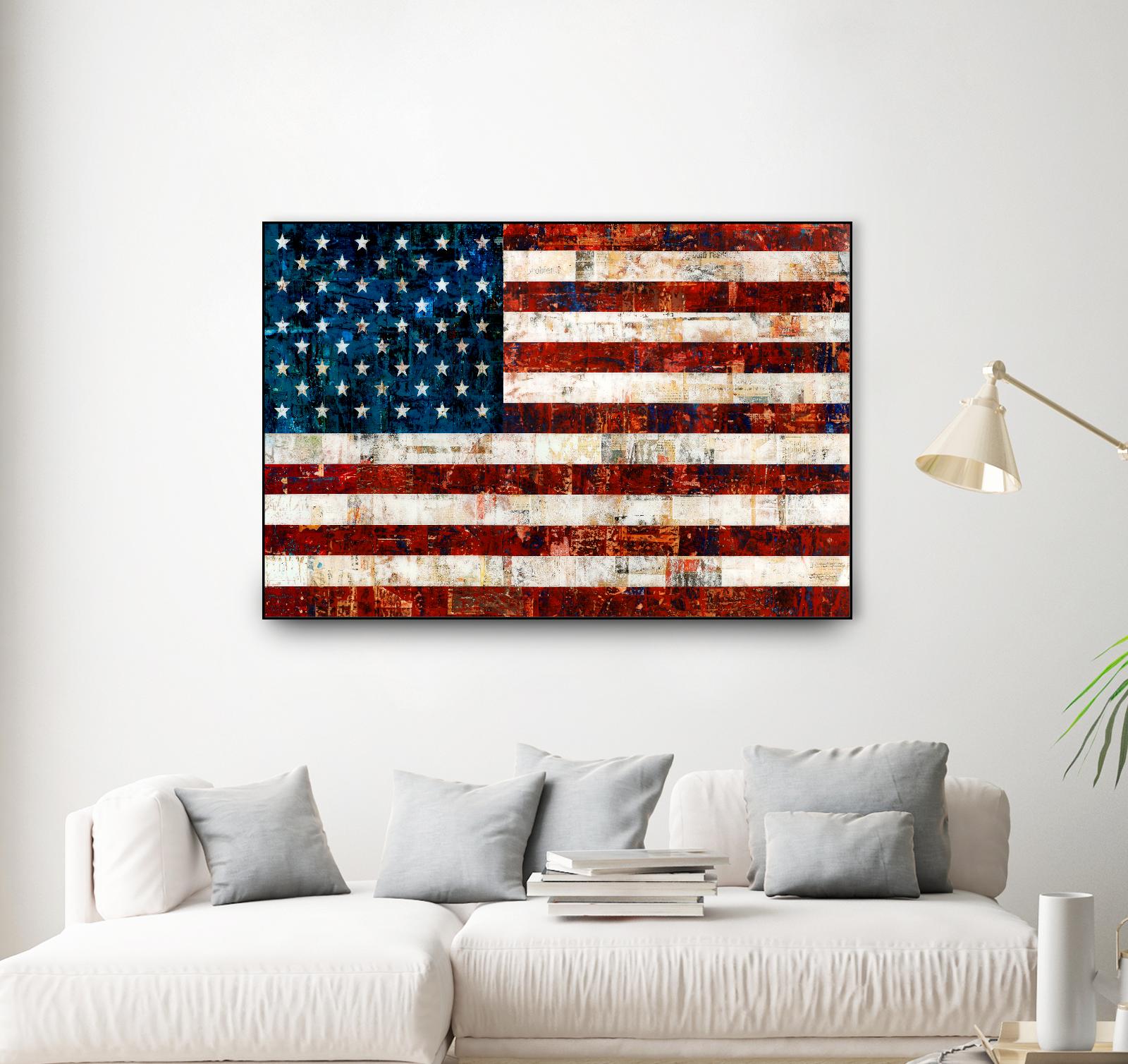 American Flag by Stella Bradley on GIANT ART - red flags