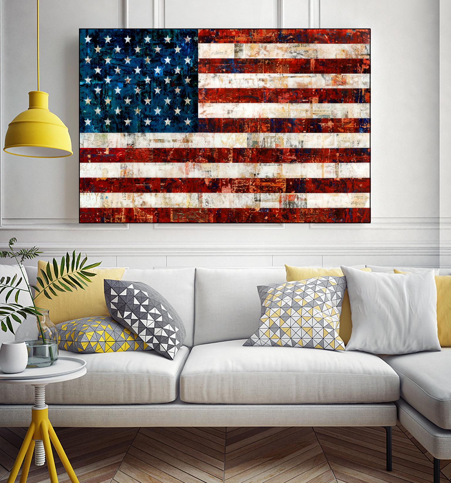 American Flag by Stella Bradley on GIANT ART - red flags