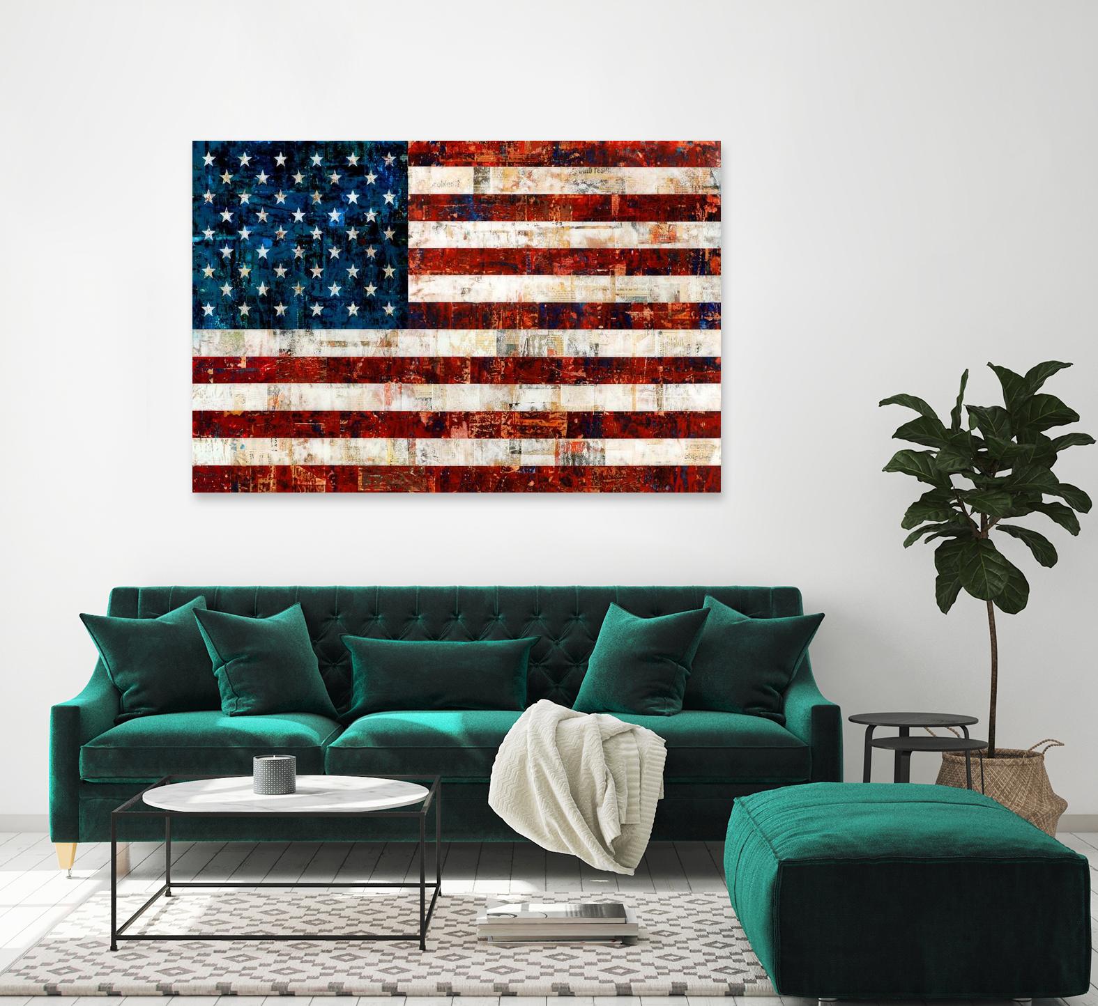 American Flag by Stella Bradley on GIANT ART - red flags