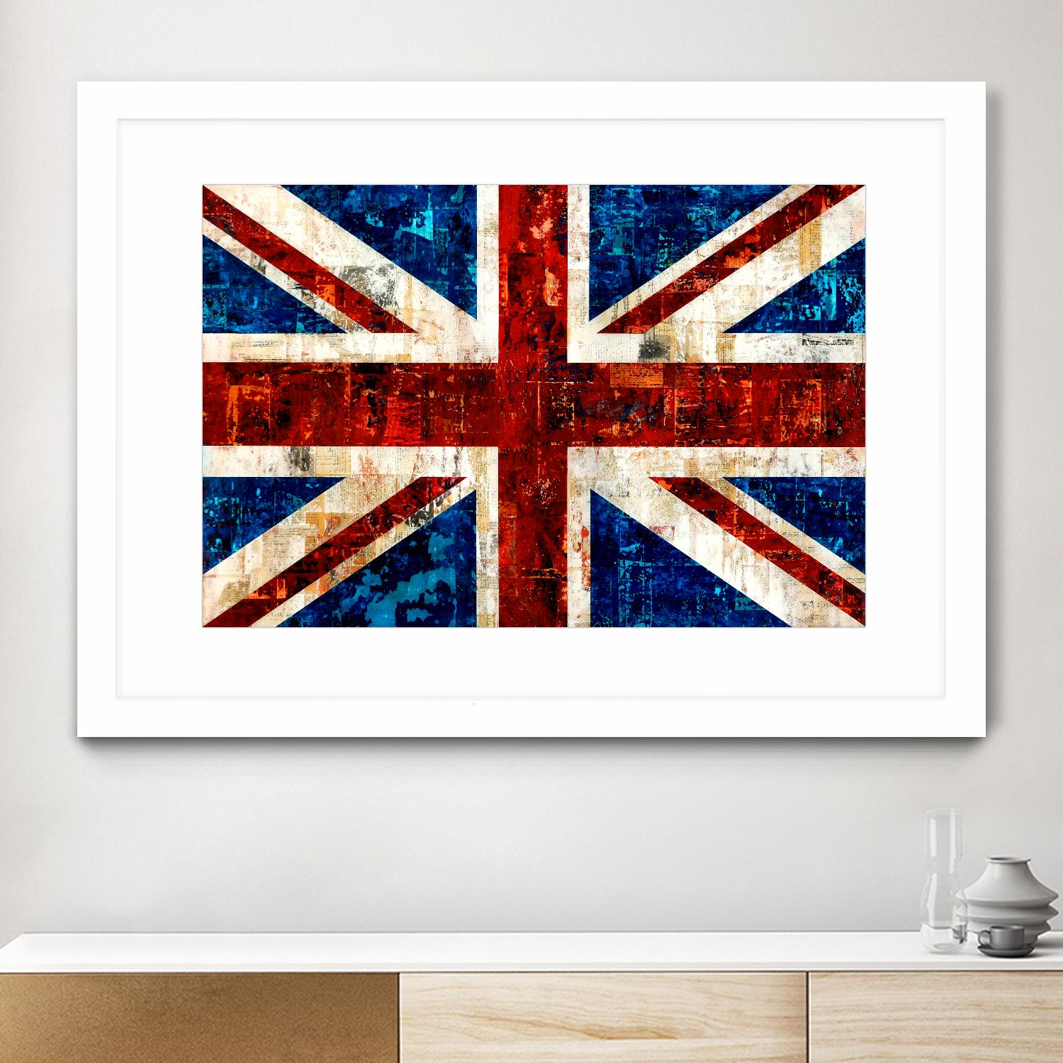 British Flag by Stella Bradley on GIANT ART - red flags