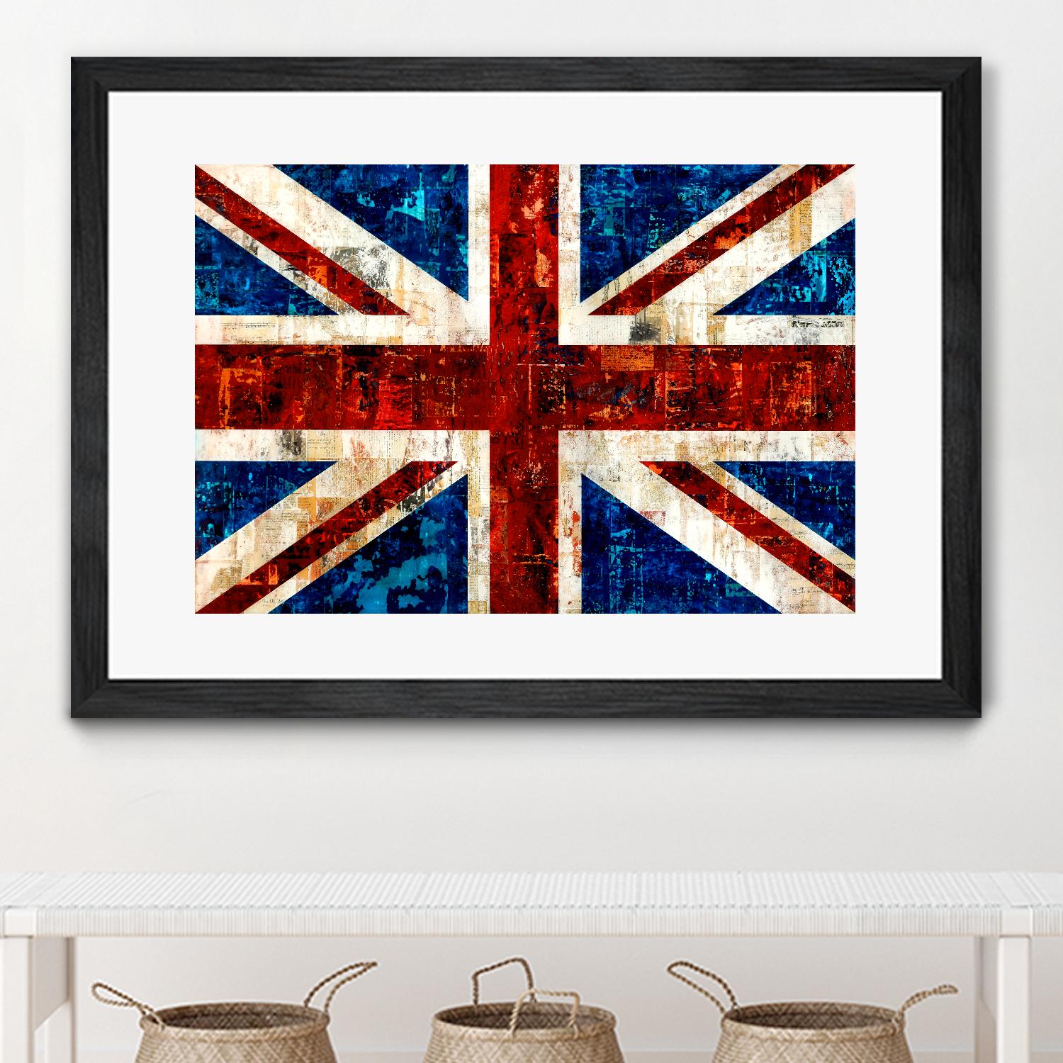 British Flag by Stella Bradley on GIANT ART - red flags