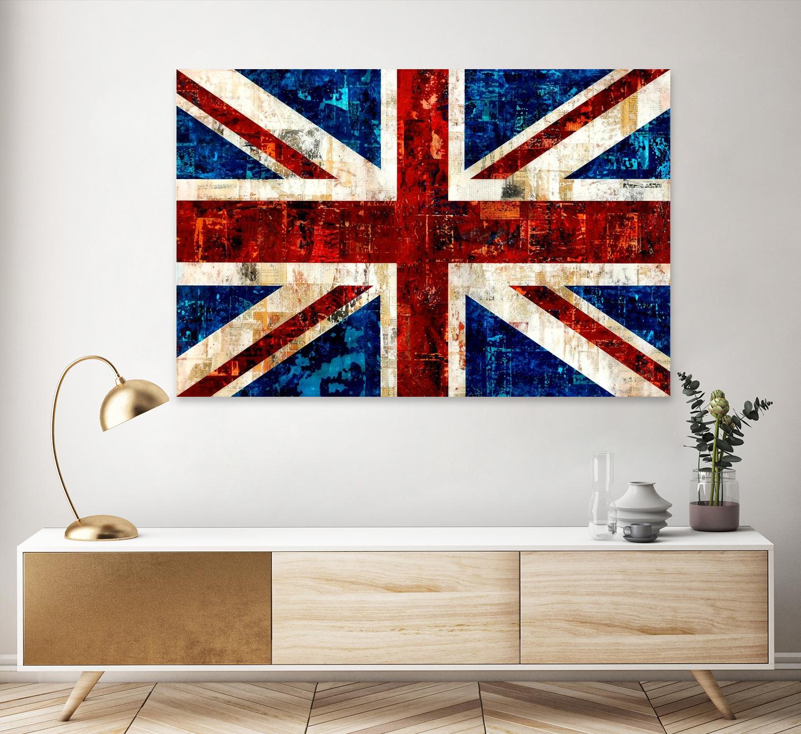 British Flag by Stella Bradley on GIANT ART - red flags