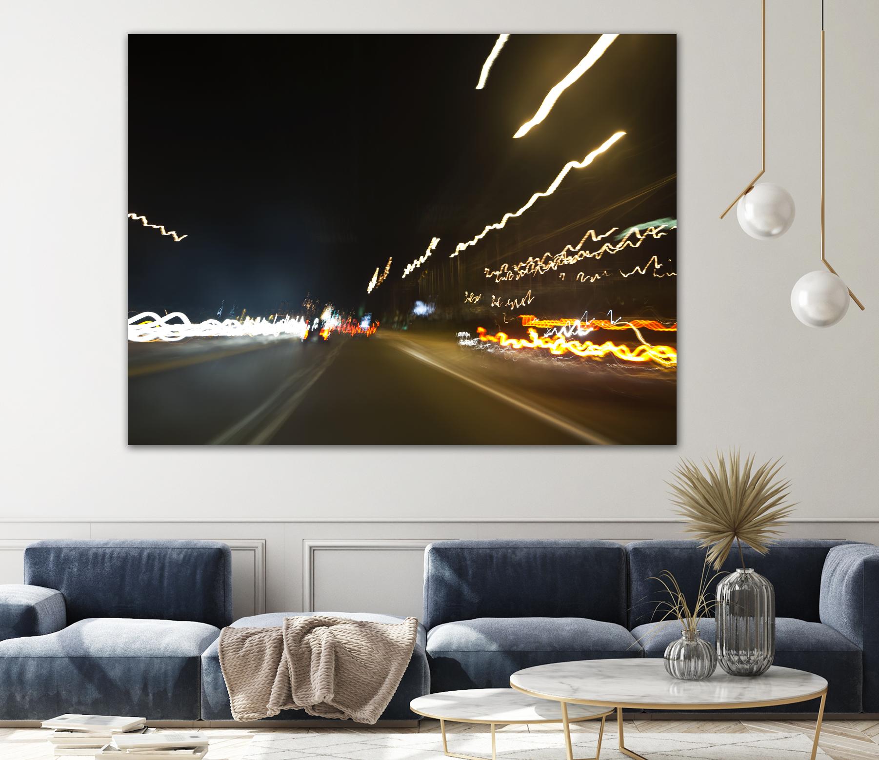 Traffic Abstract 2 by Acer Images on GIANT ART - yellow photo art