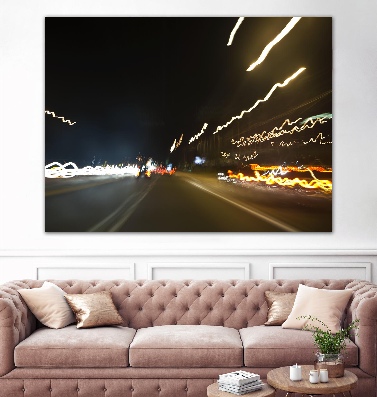 Traffic Abstract 2 by Acer Images on GIANT ART - yellow photo art