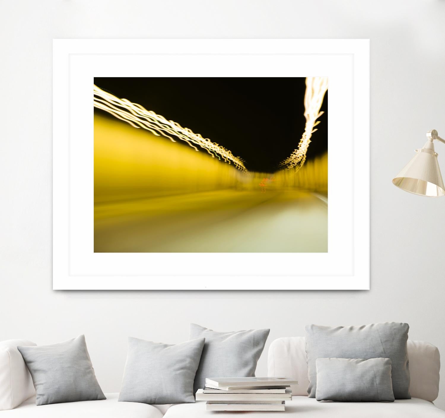 Tunnel Abstract 2 by Acer Images on GIANT ART - yellow photo art