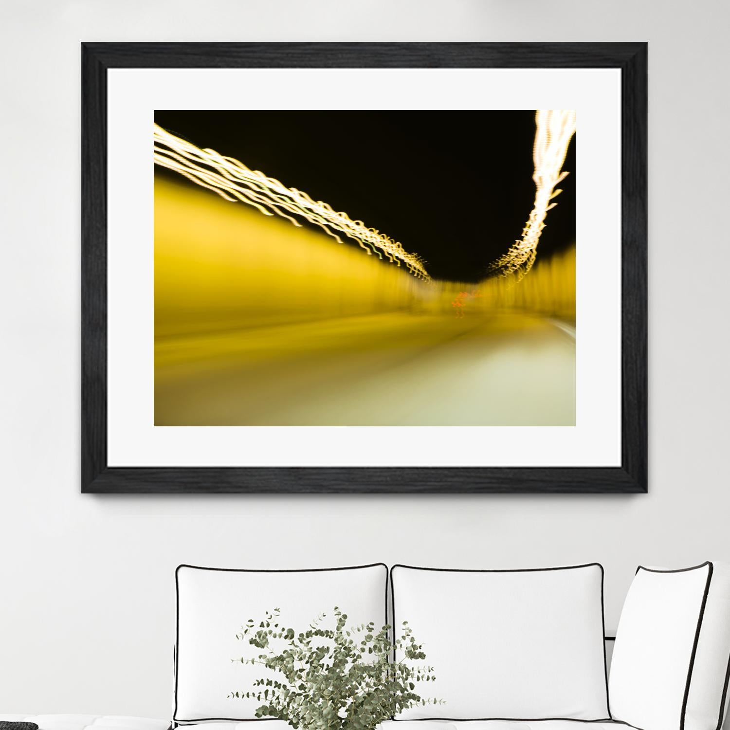 Tunnel Abstract 2 by Acer Images on GIANT ART - yellow photo art