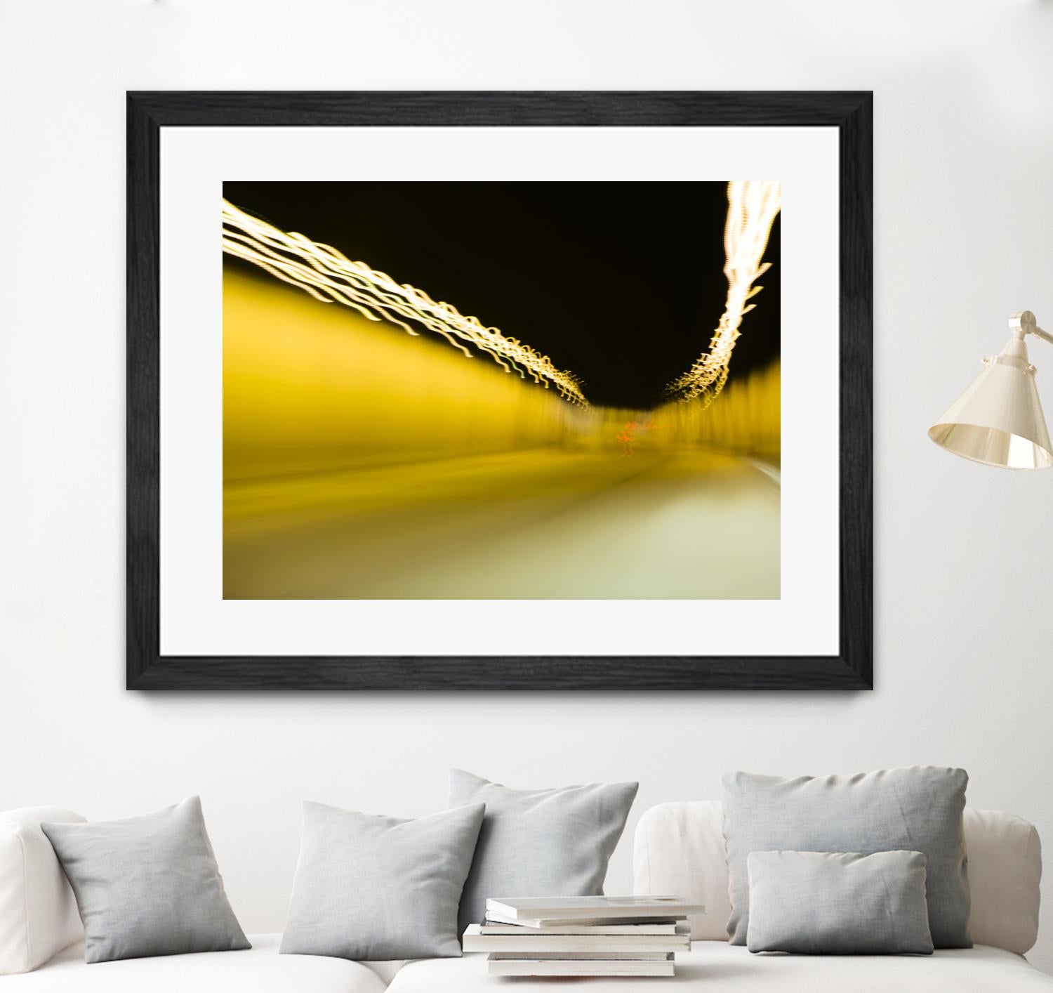 Tunnel Abstract 2 by Acer Images on GIANT ART - yellow photo art
