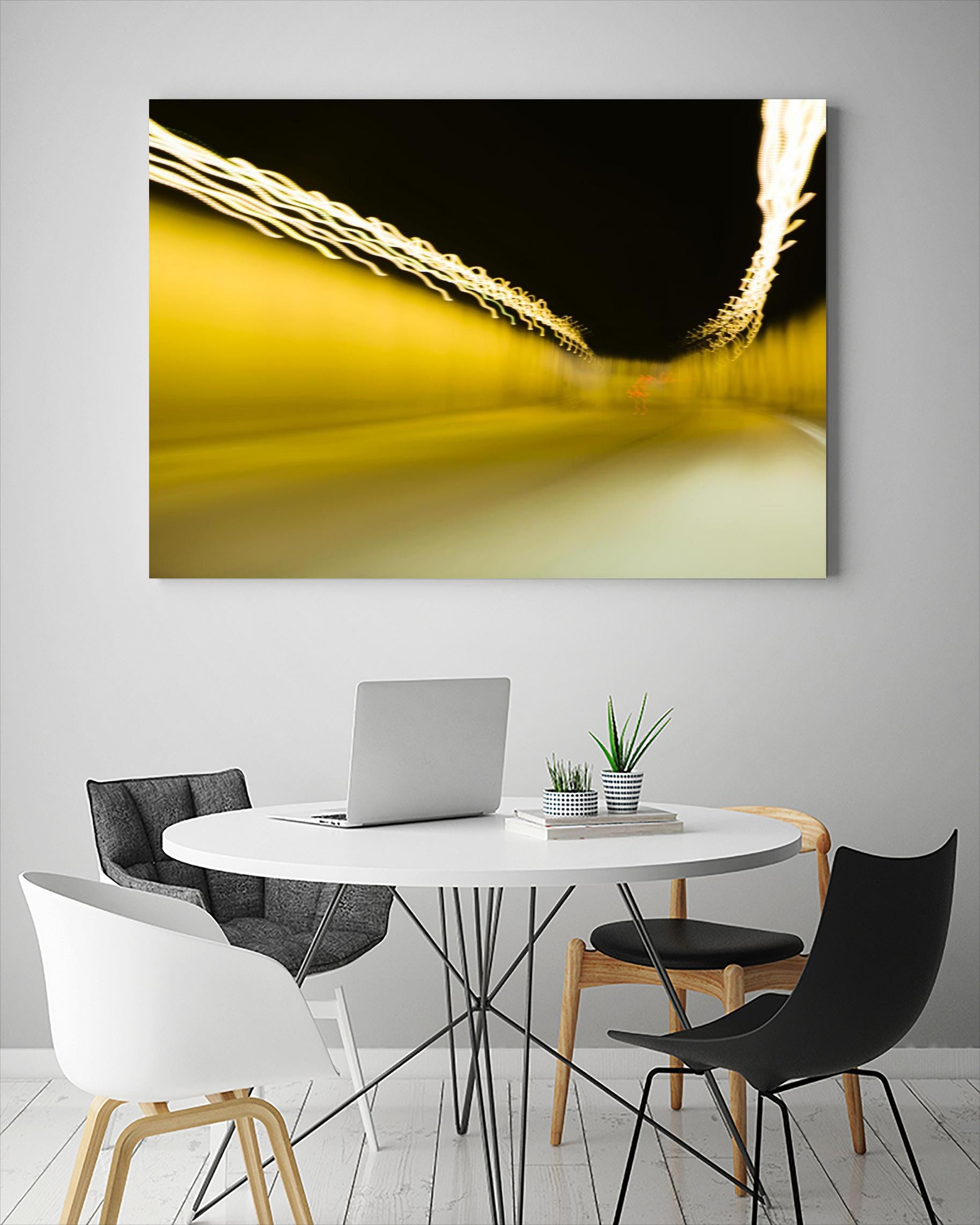 Tunnel Abstract 2 by Acer Images on GIANT ART - yellow photo art