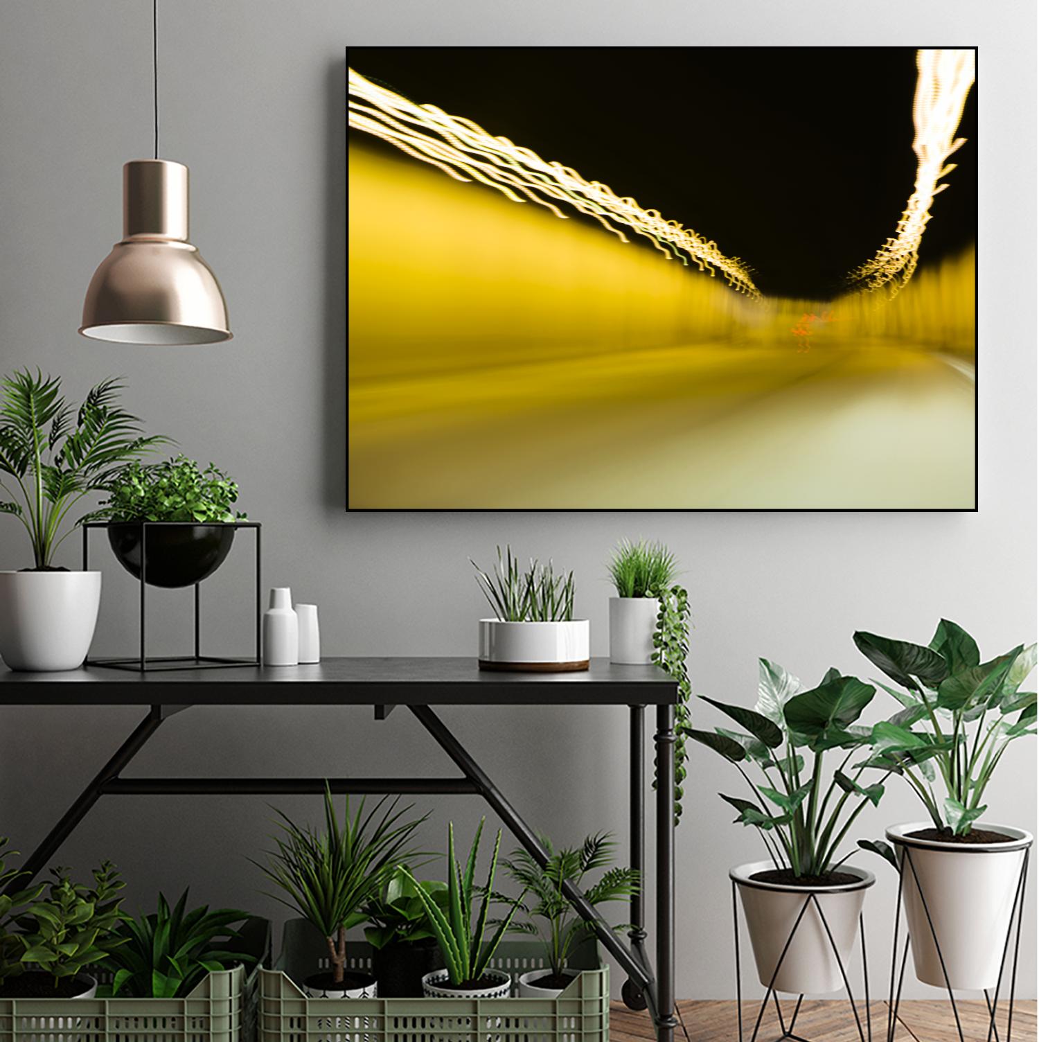 Tunnel Abstract 2 by Acer Images on GIANT ART - yellow photo art