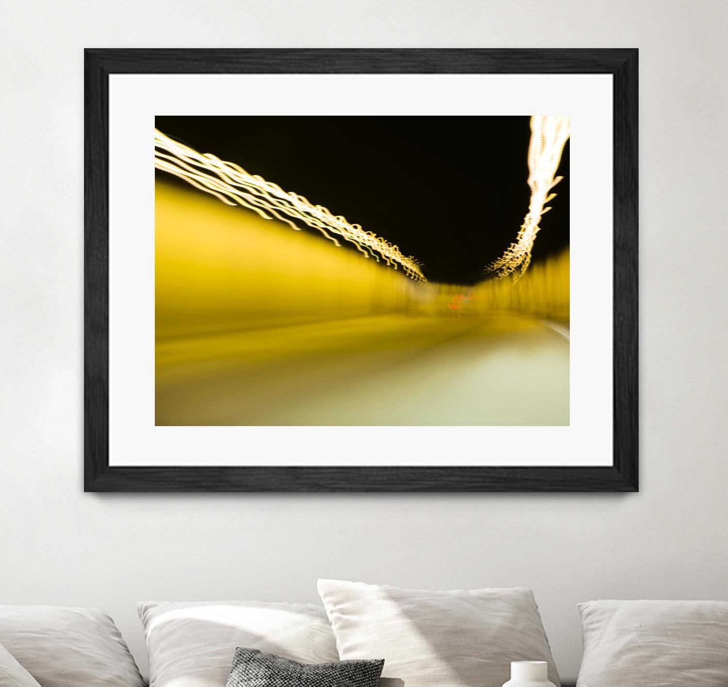 Tunnel Abstract 2 by Acer Images on GIANT ART - yellow photo art