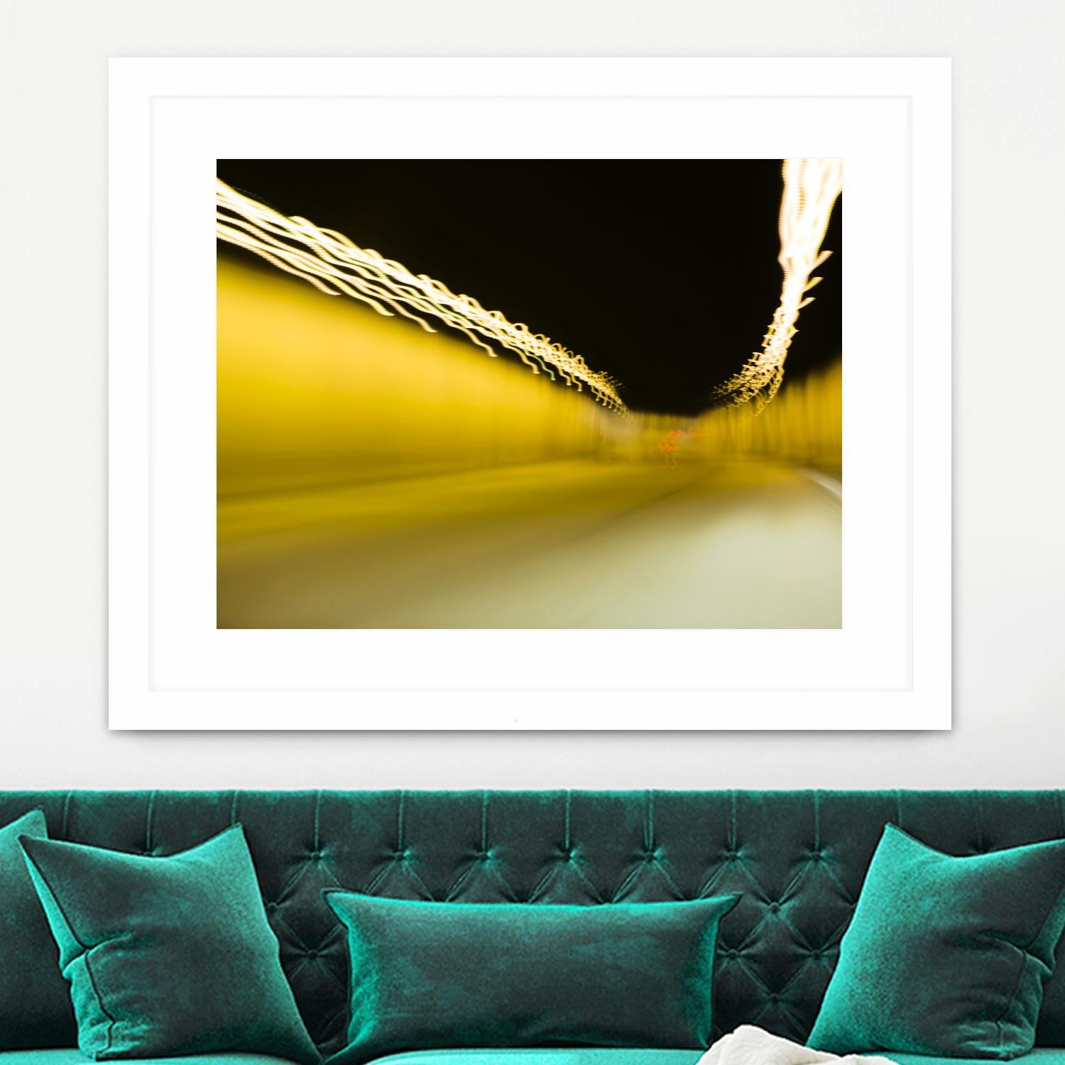 Tunnel Abstract 2 by Acer Images on GIANT ART - yellow photo art
