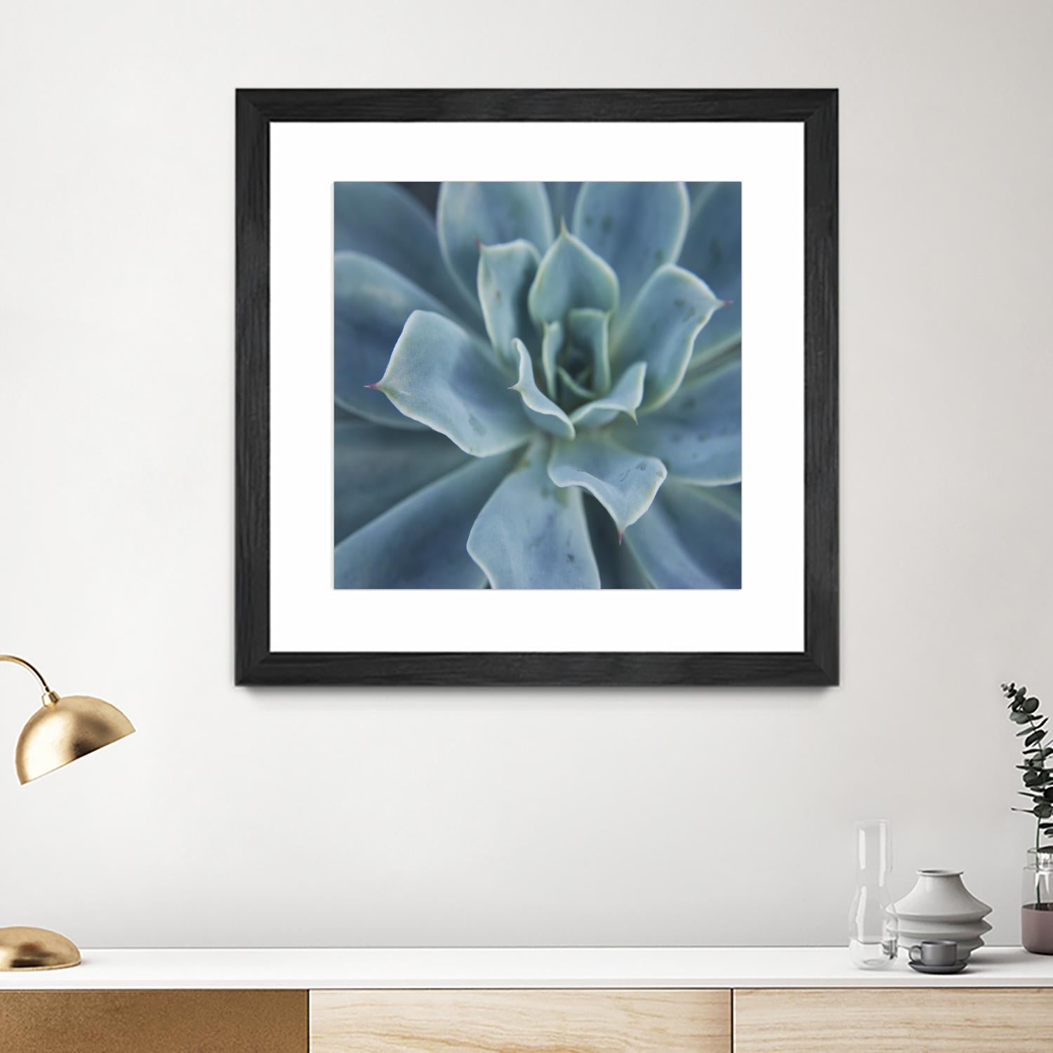 Sweet Succulent by Karen Ussery on GIANT ART - blue botany