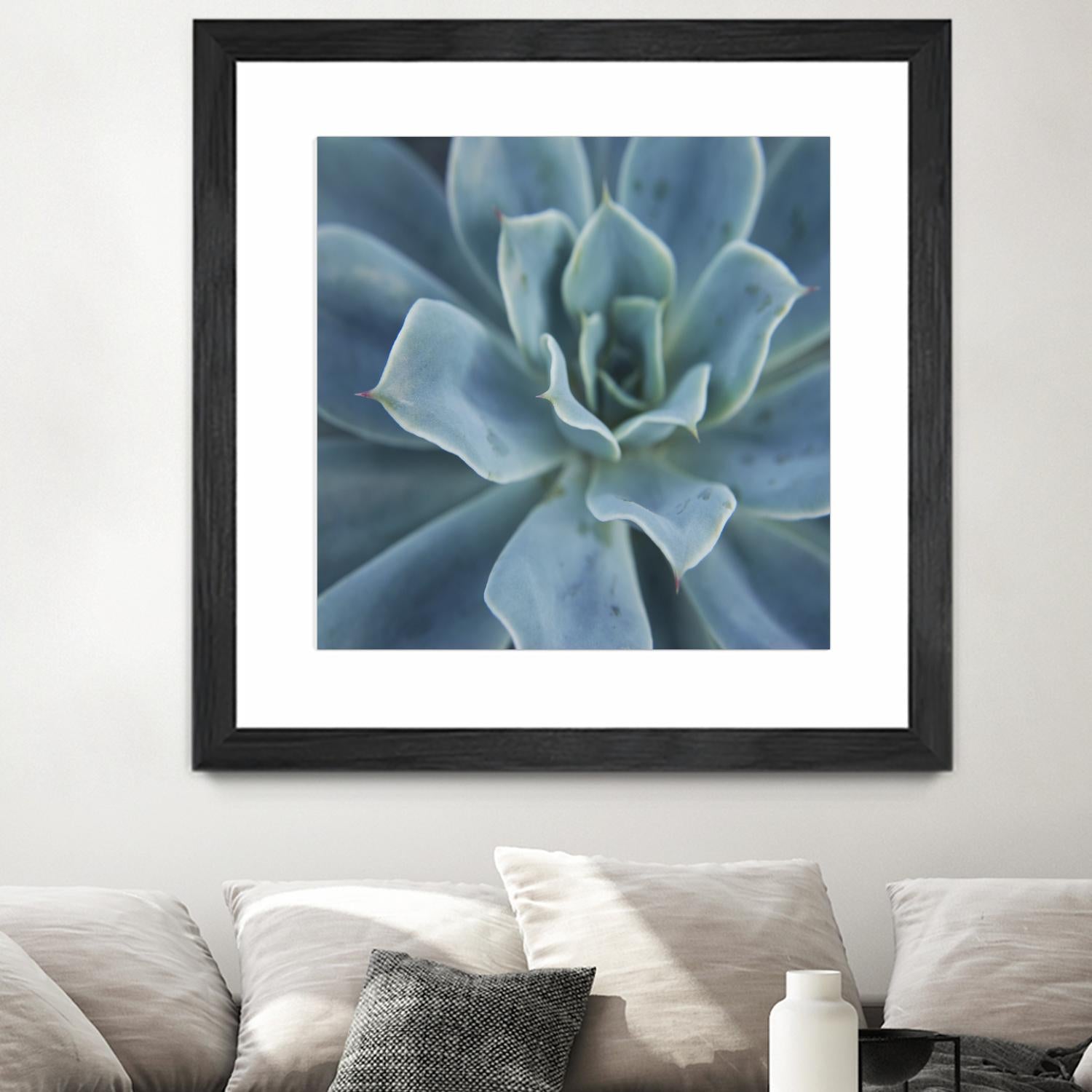 Sweet Succulent by Karen Ussery on GIANT ART - blue botany