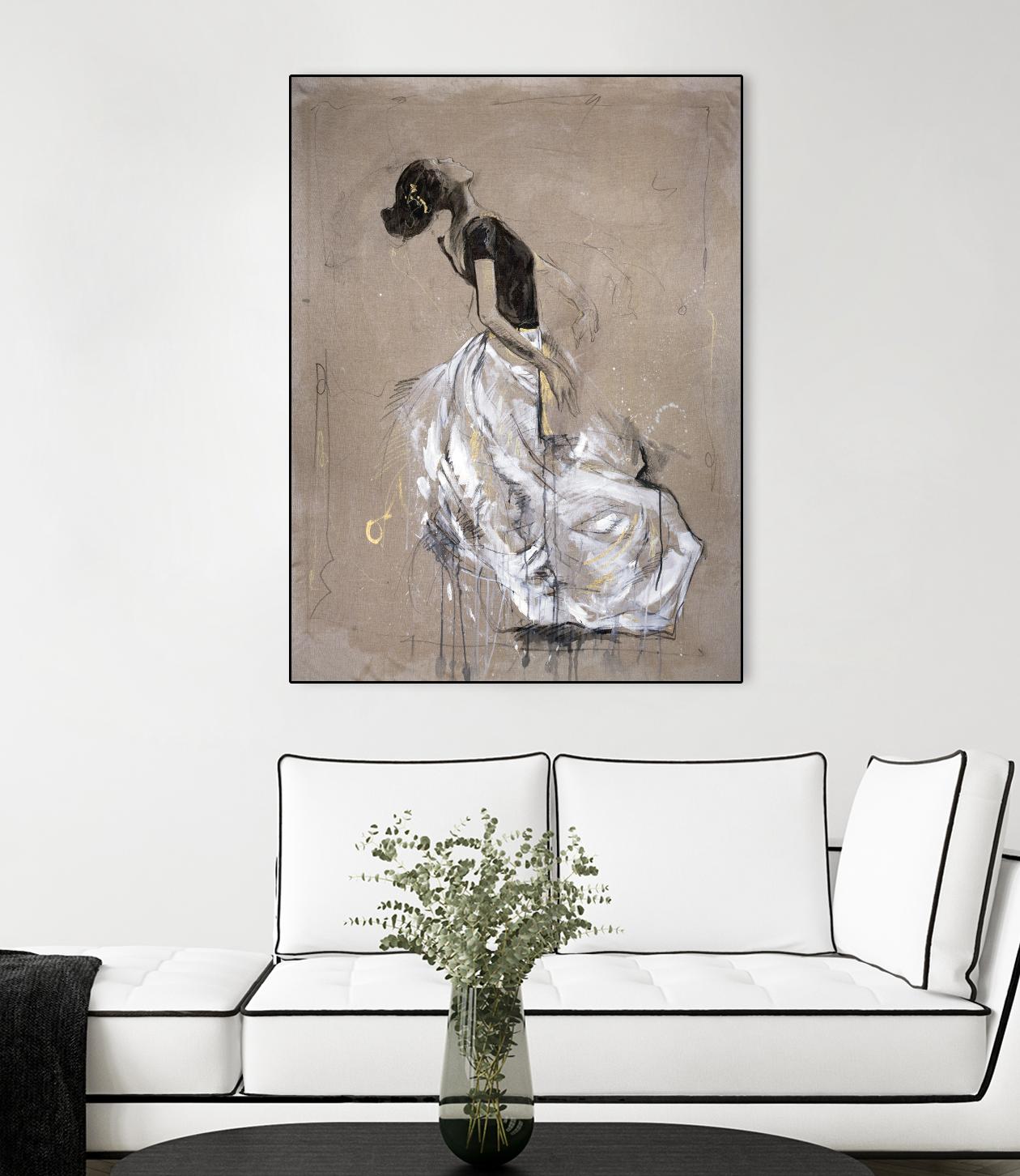 Living the Dream I by Marta Wiley on GIANT ART - white music - dance