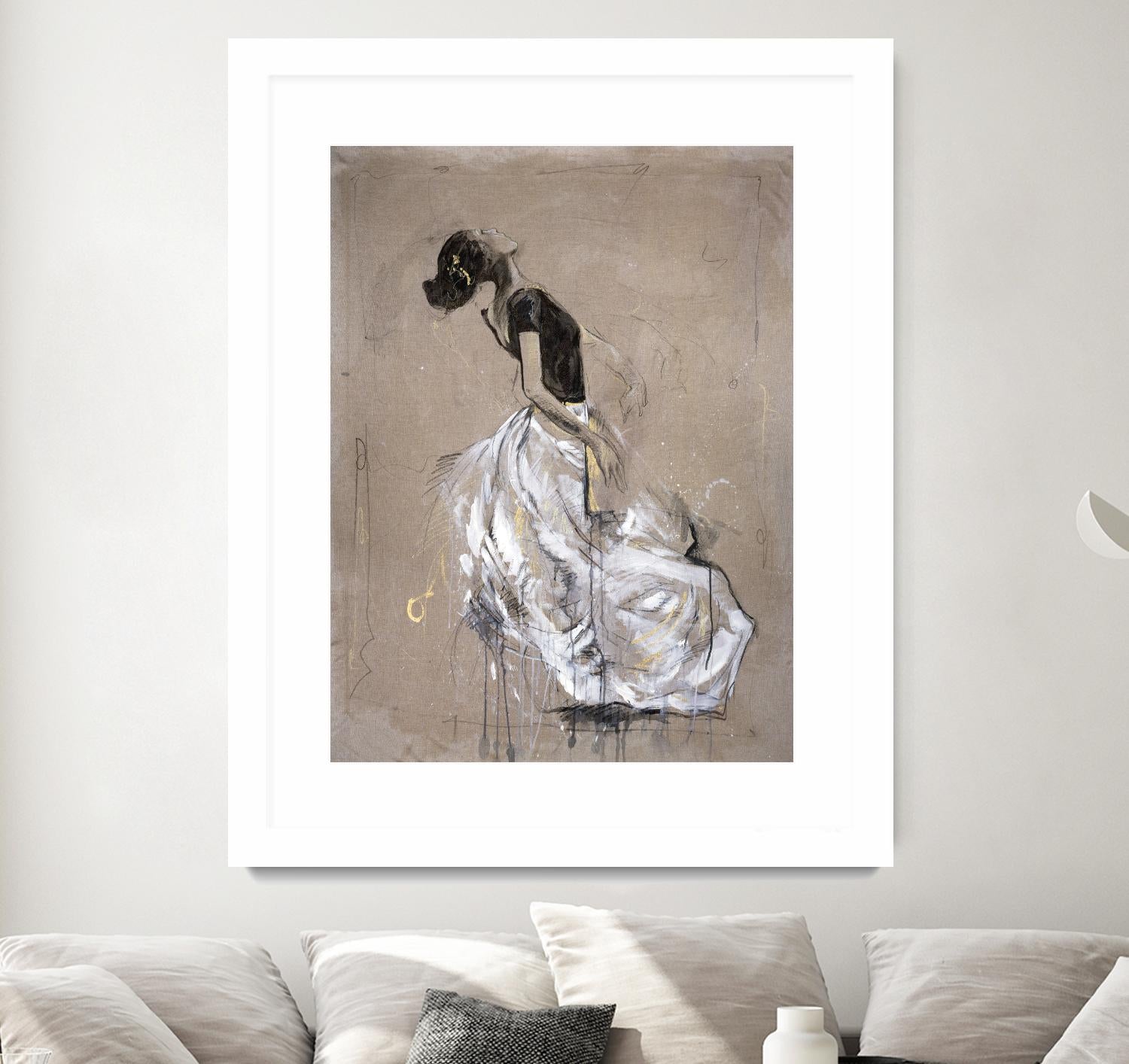 Living the Dream I by Marta Wiley on GIANT ART - white music - dance